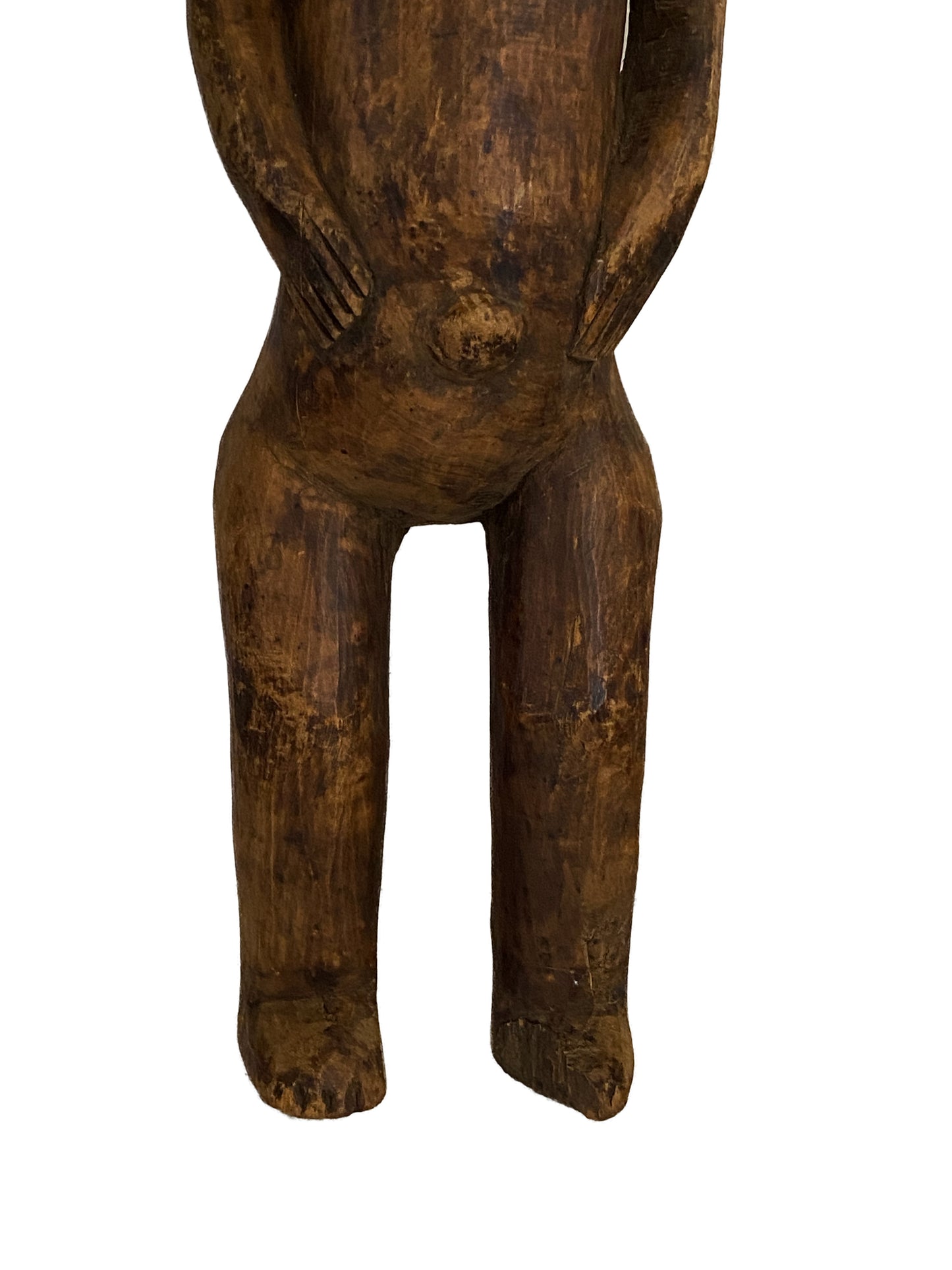 #3918 Old African Senufo Maternity Sculpture 25.5" H