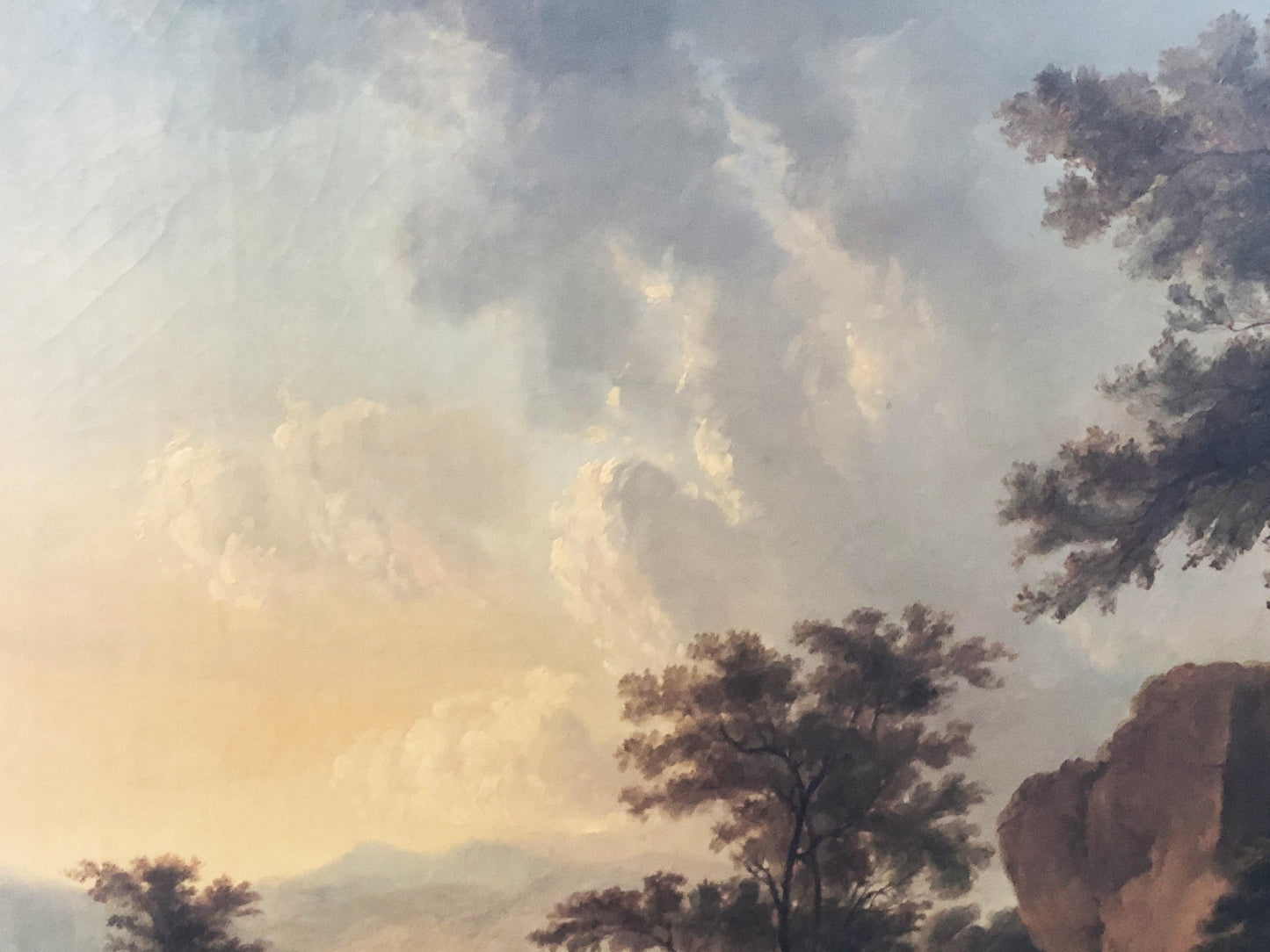 #3878 /17th/18th Century European Oil on Canvas Landscape