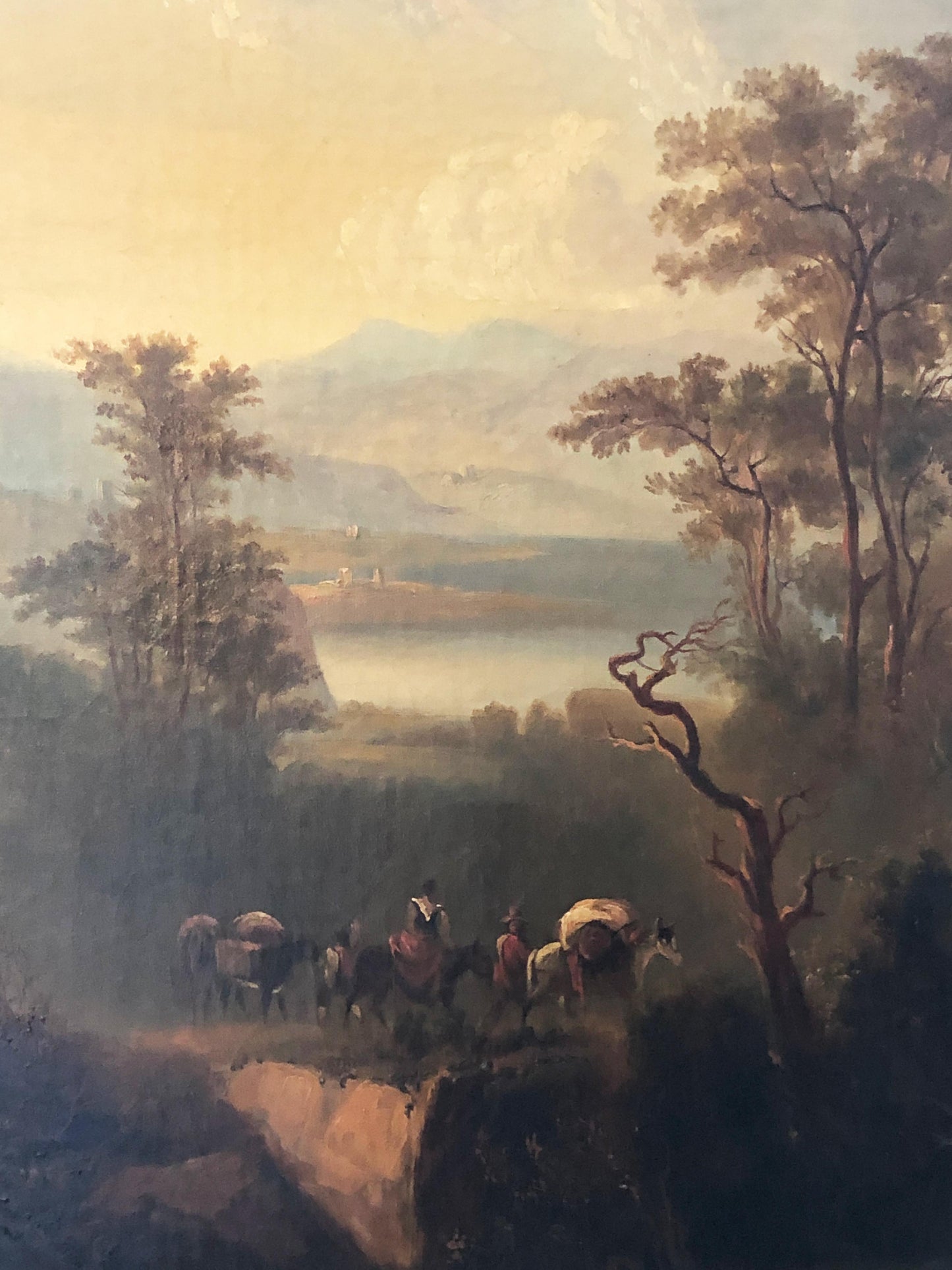 #3878 /17th/18th Century European Oil on Canvas Landscape