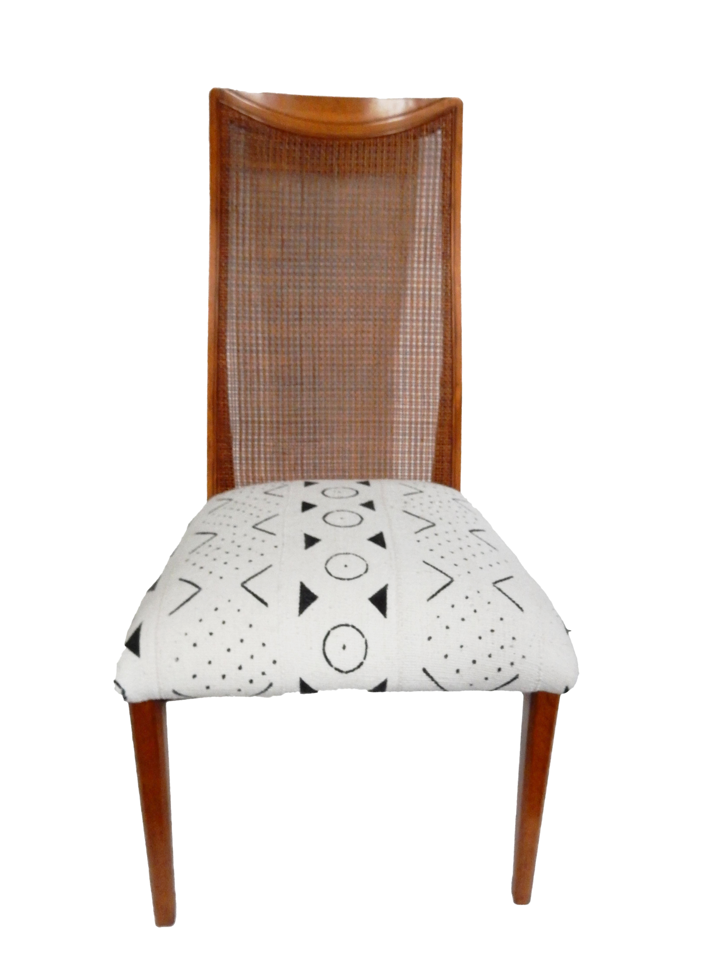 #3581 Mid-Century Chair With Mud Cloth