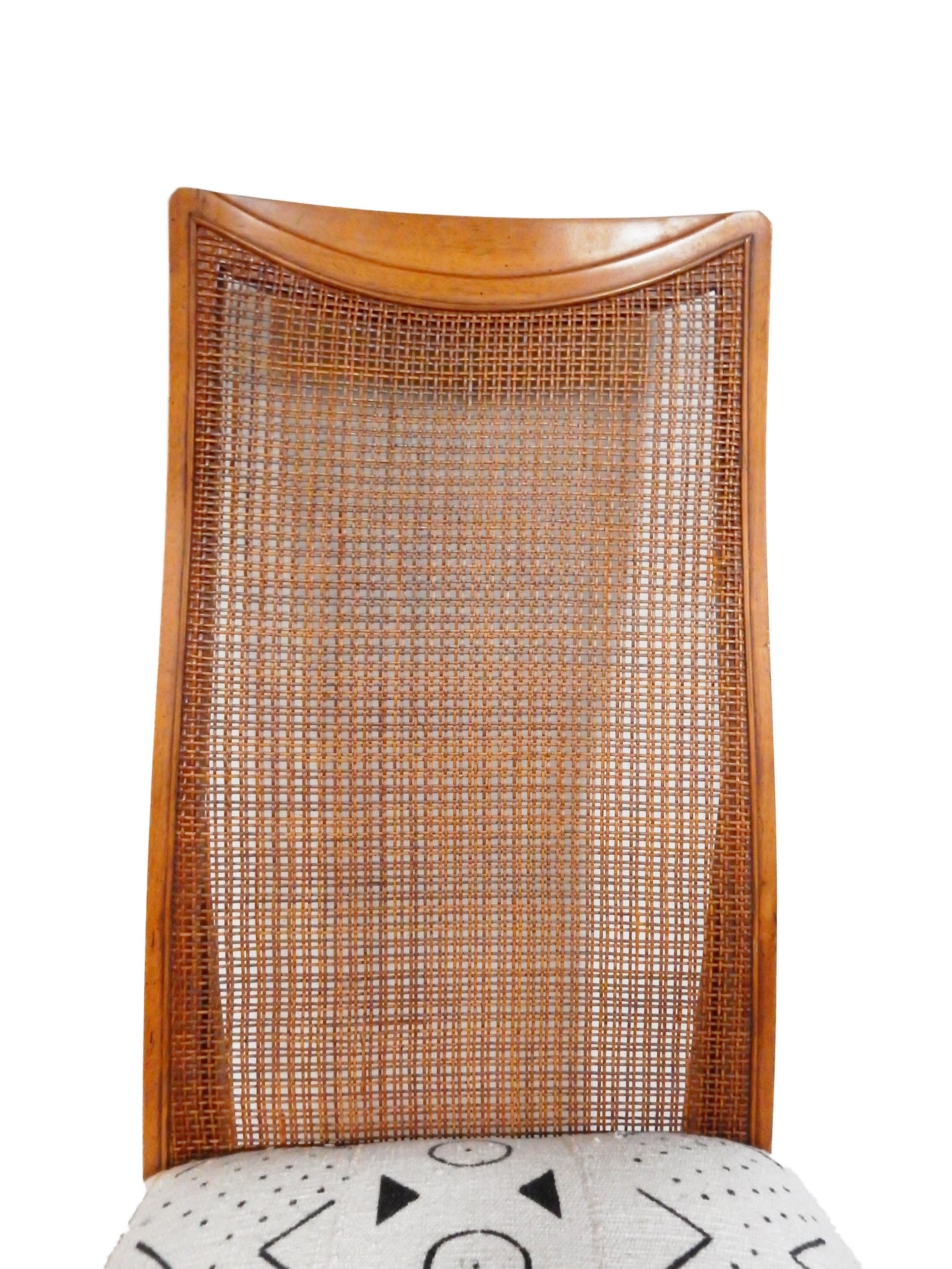 #3581 Mid-Century Chair With Mud Cloth