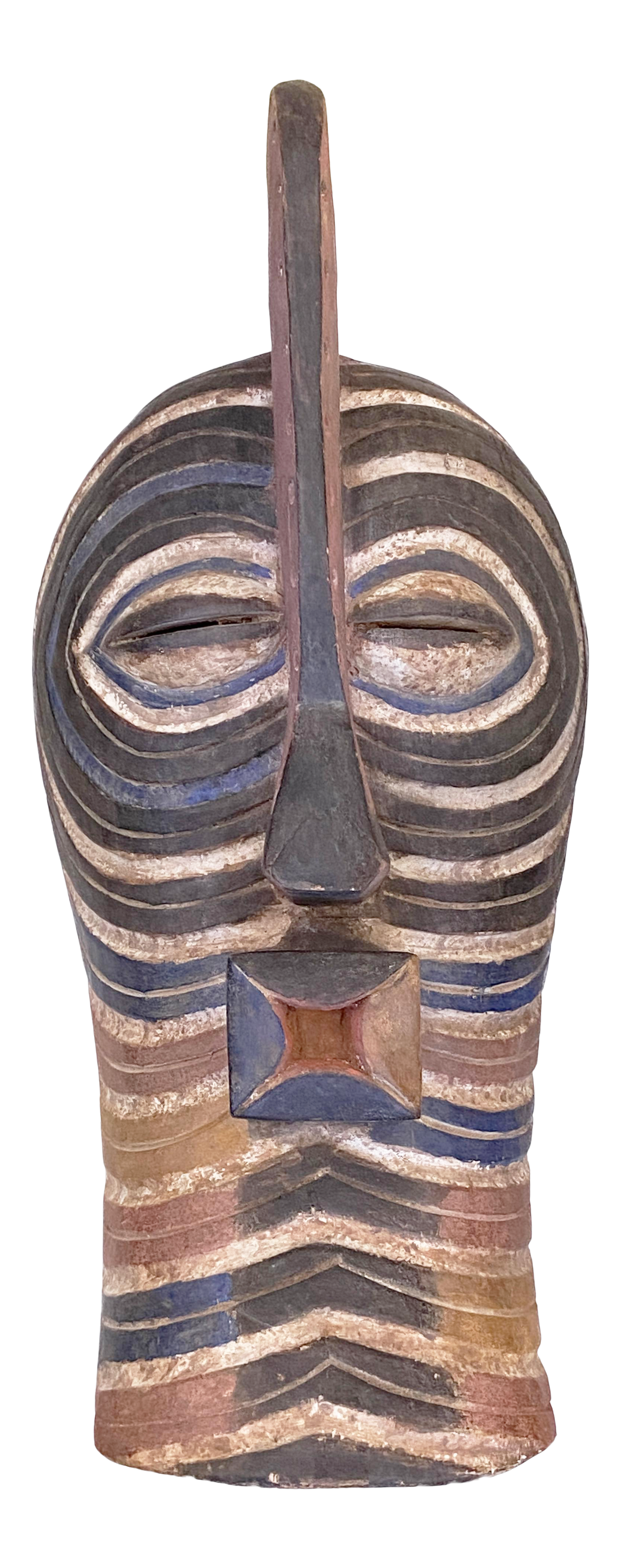 #1768 Huge African Songye Kifwebe Wooden Mask 27.5" H