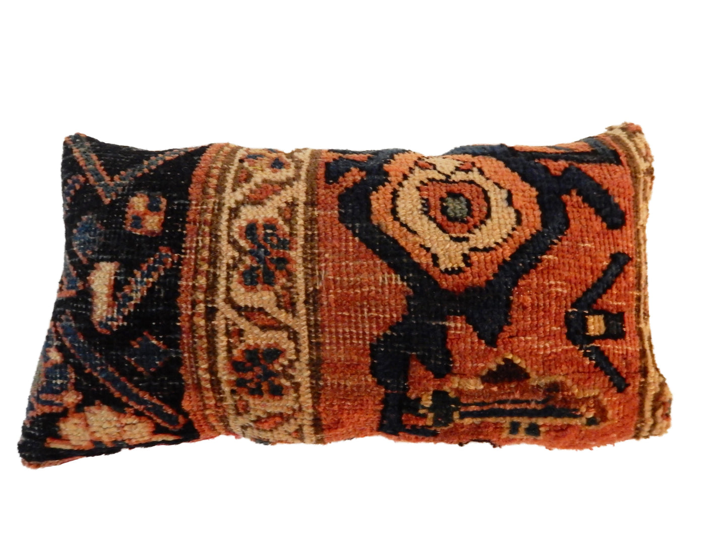 19th Custom Made Antique Lumbar Malayer Pillow 14.5." w #Mp4