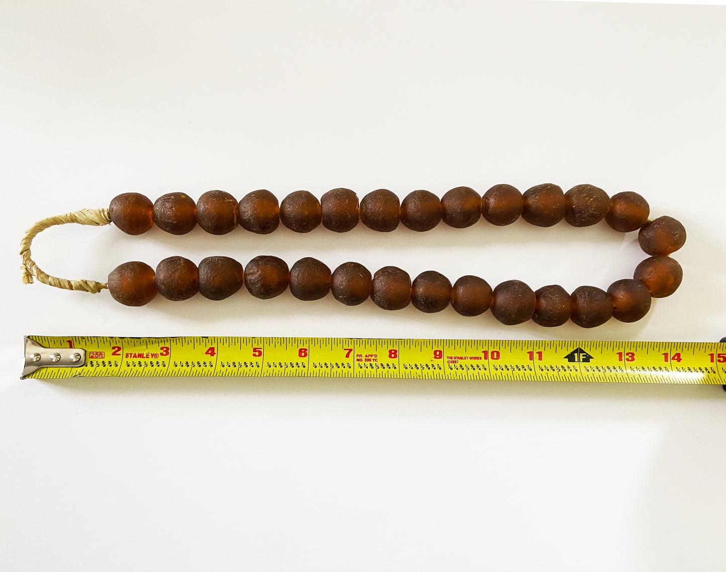 #2274 African Jumbo Glass Trading Beads String