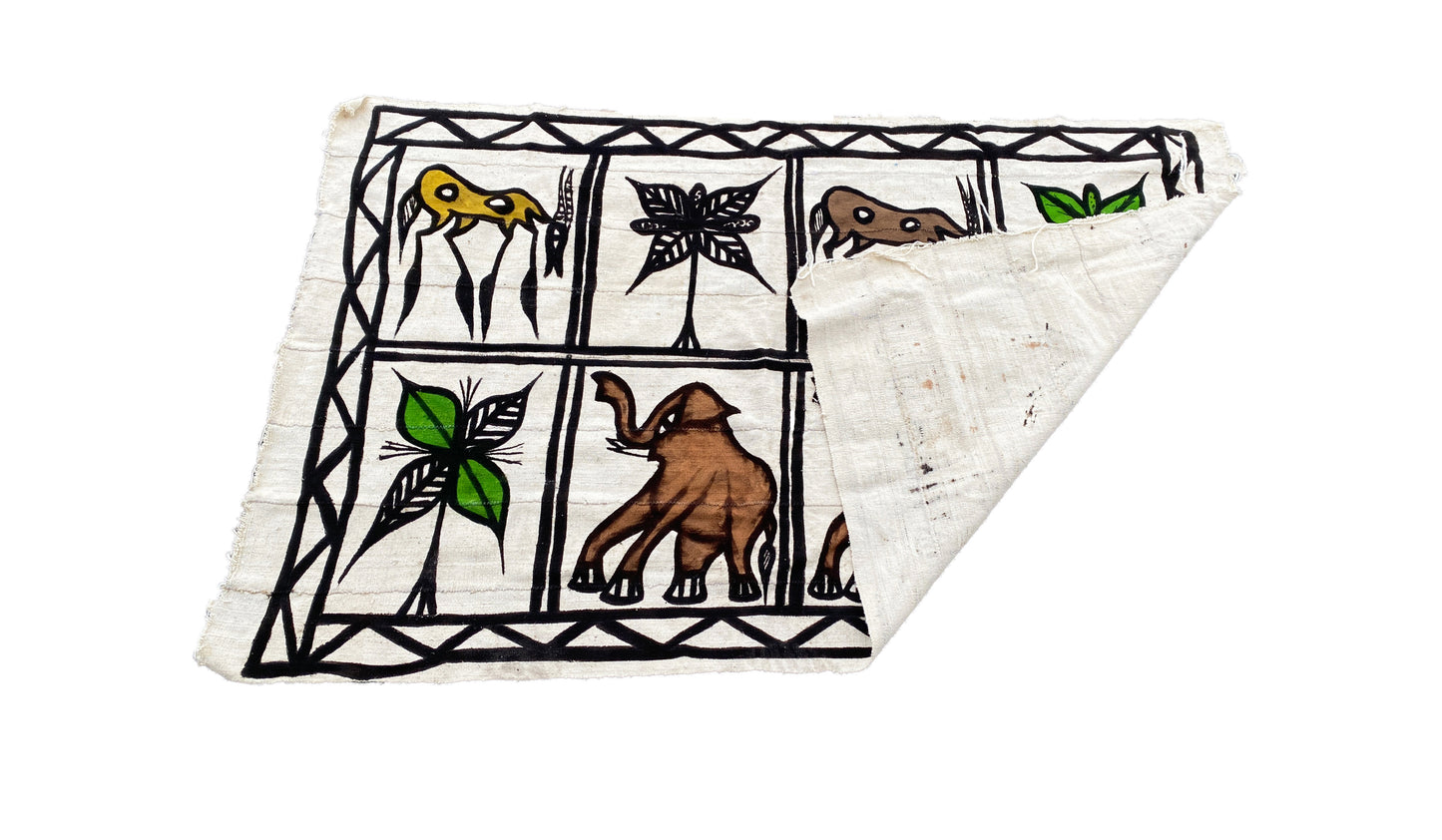 #4376 Vintage Korhogo by the Senufo People Mud Cloth Cote d'Ivoire