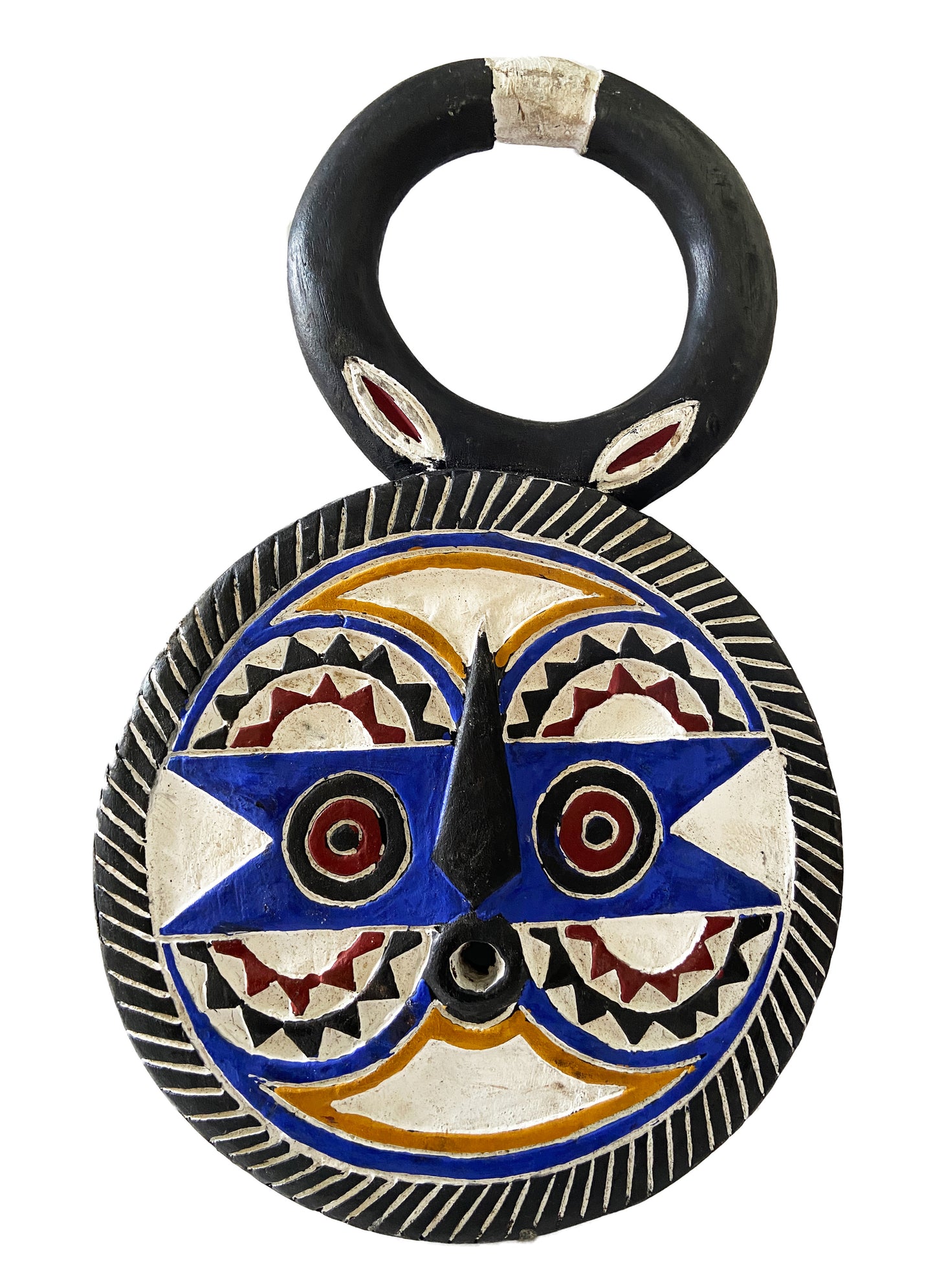 #2292 African Baule Goli Mask I Coast 19" H