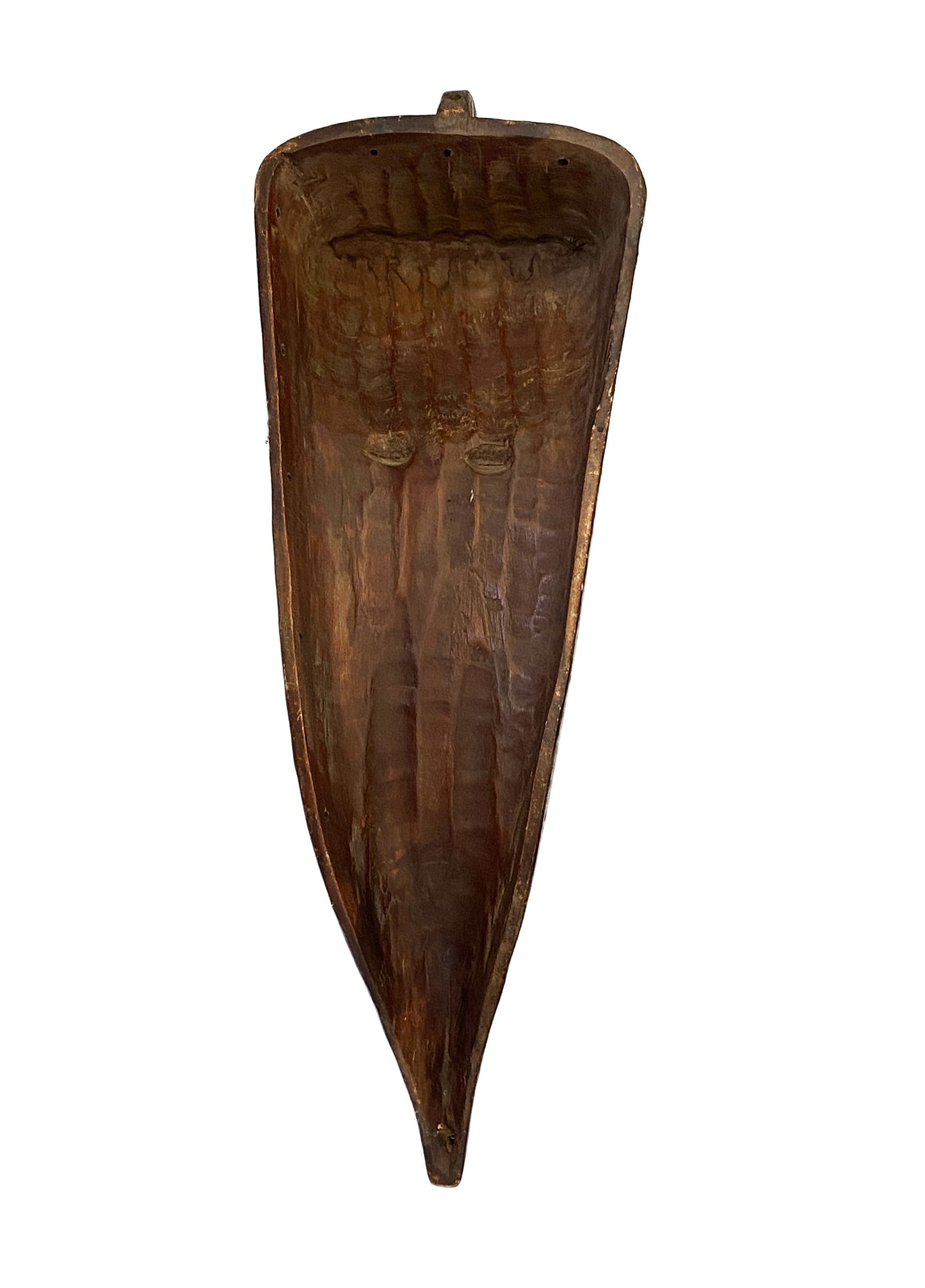 # 3459 Lg Fang Mask Elongated Face Gabon African Mask 31.25" H