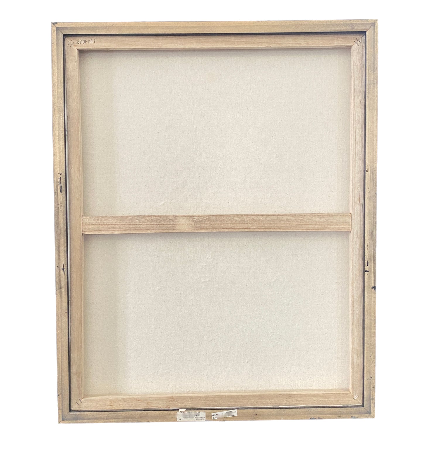 #3443 Acrylic on Canvas Abstract Signed YJR "Fenêtres"