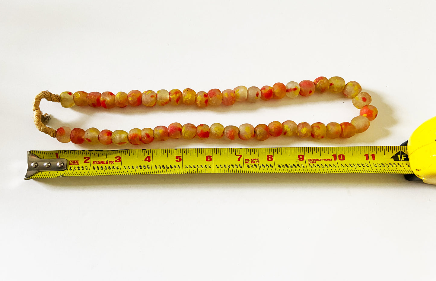 #2281 African Jumbo Glass Trading Beads String