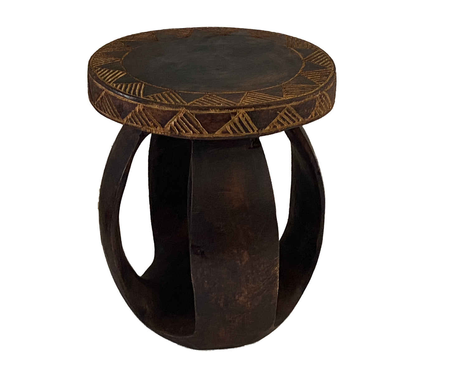 #3750 African Baga Stool/Table Guinea-Bissau 11" H by 9"Diameter
