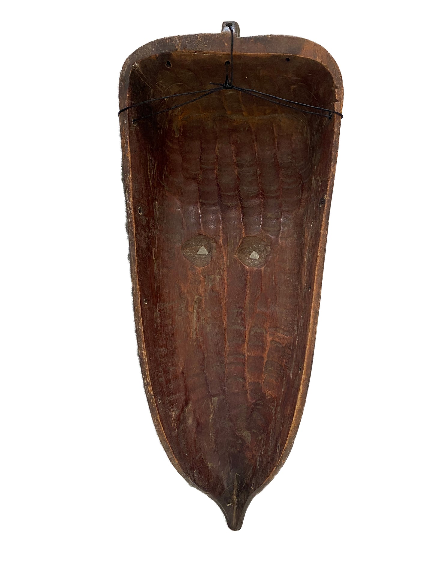#3322 Lg Fang Mask Elongated Face Gabon African Mask 31" H