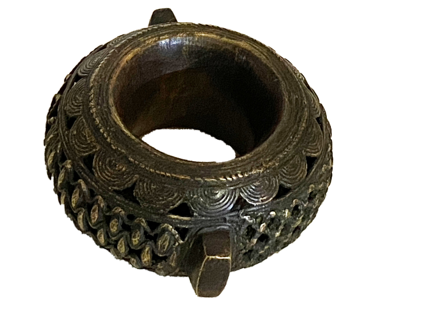 #3365 Superb Benin Bronze Bracelet Currency Nigeria