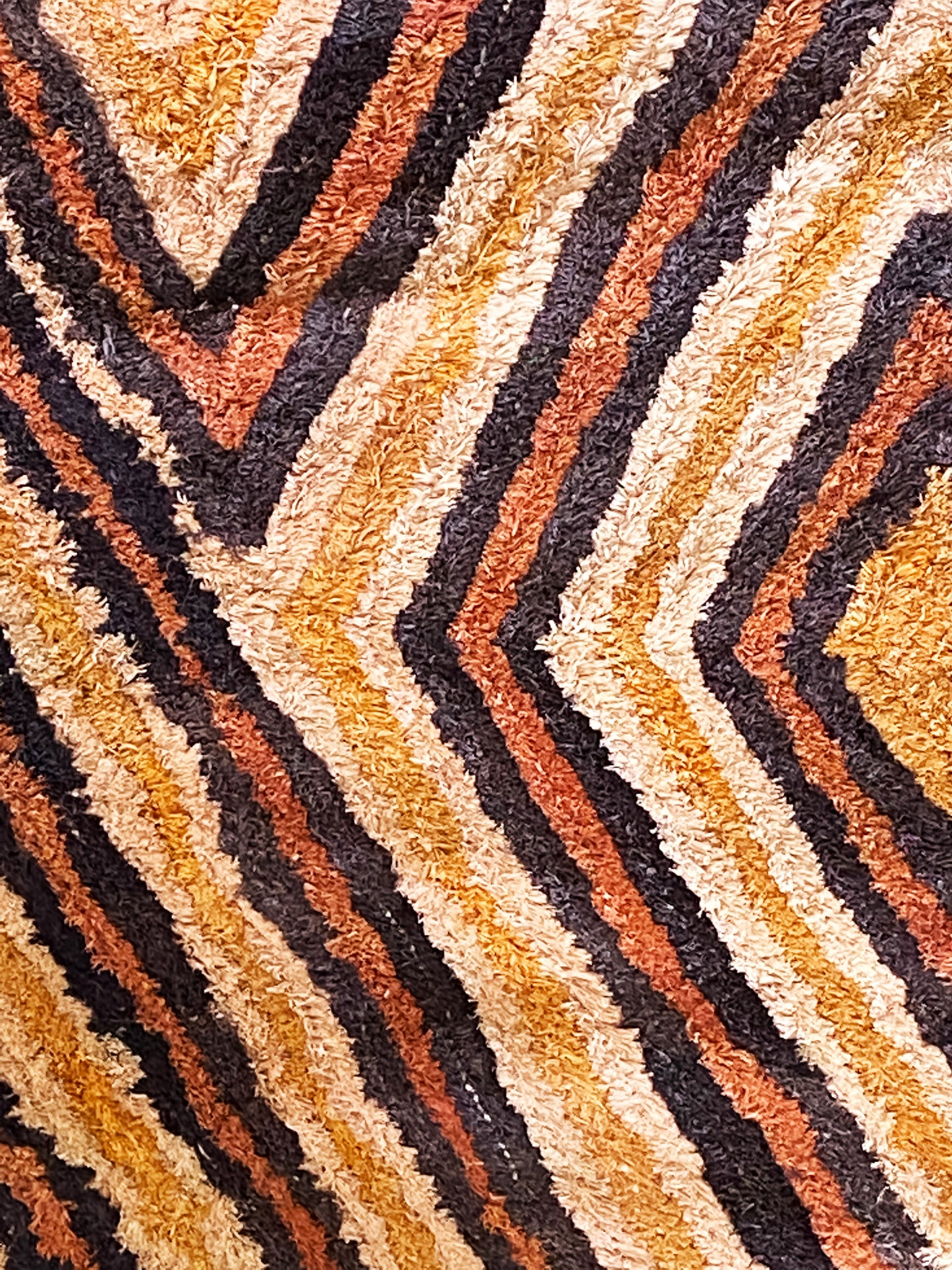 # 2036 Superb African Kuba Kasai Velvet Raffia Textile Zaire 20 "by 23.5