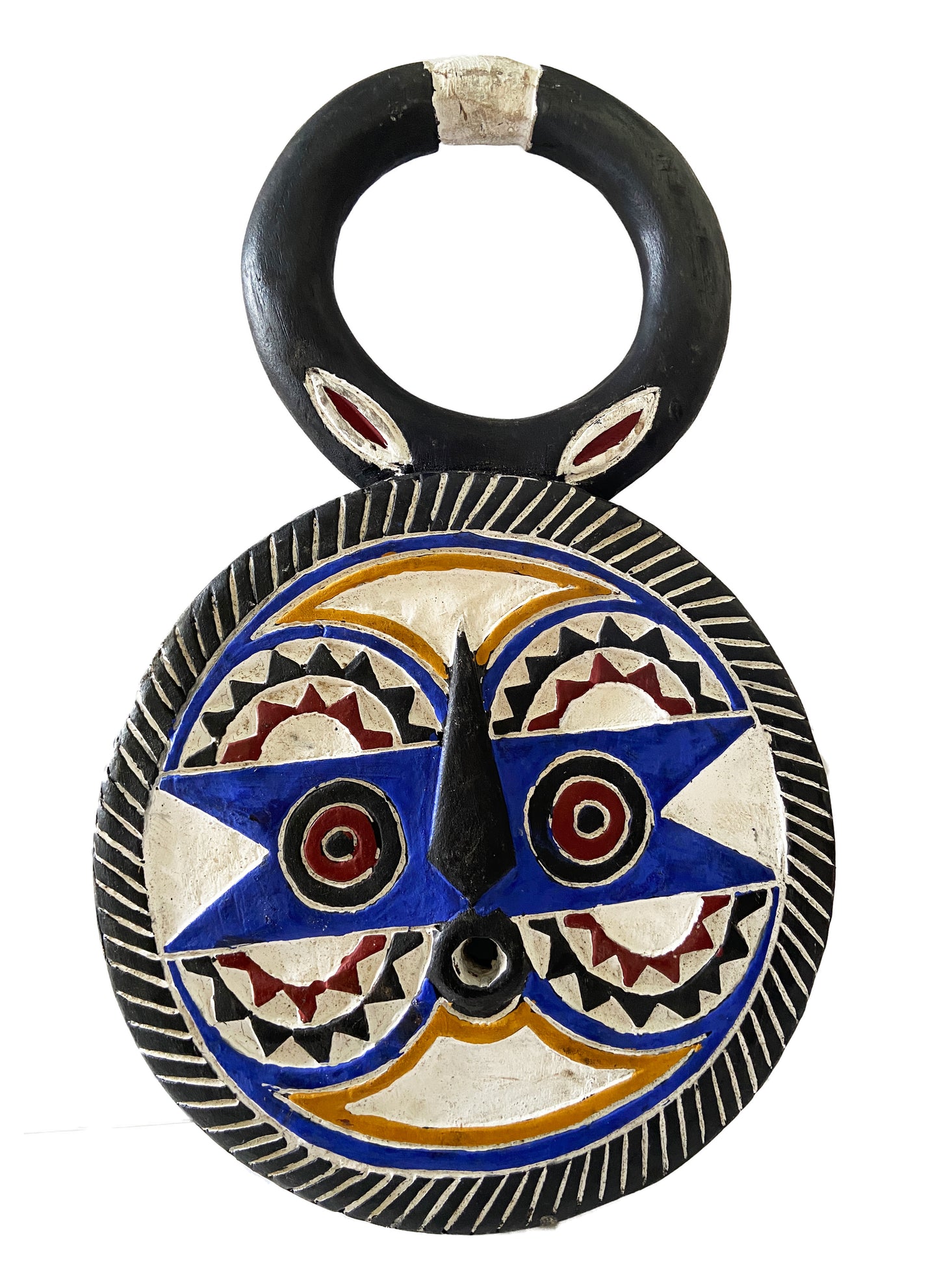 #2292 African Baule Goli Mask I Coast 19" H