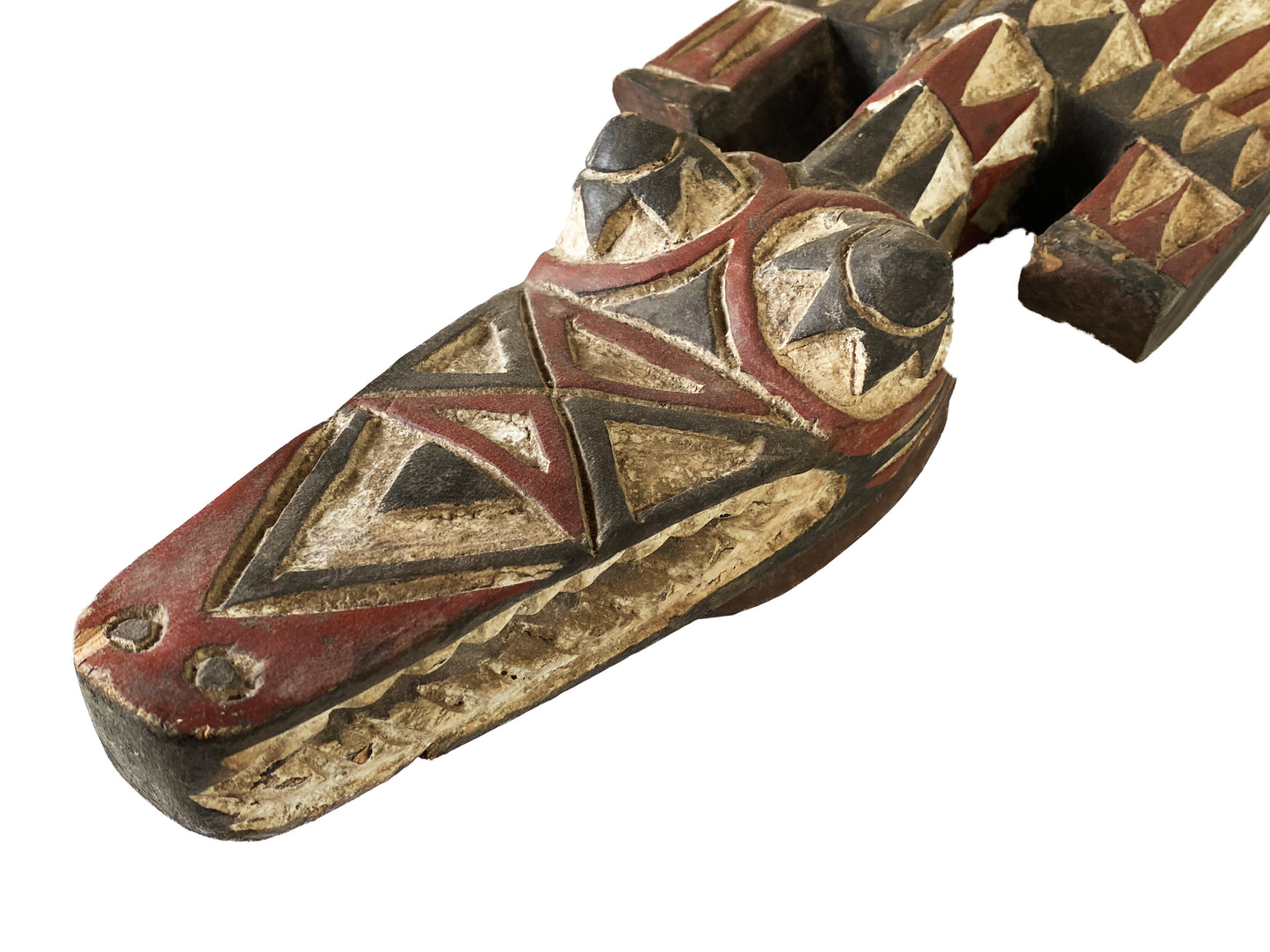 #4321 African Mask Crocodile Nuna Bobo Burkina Faso 43" W