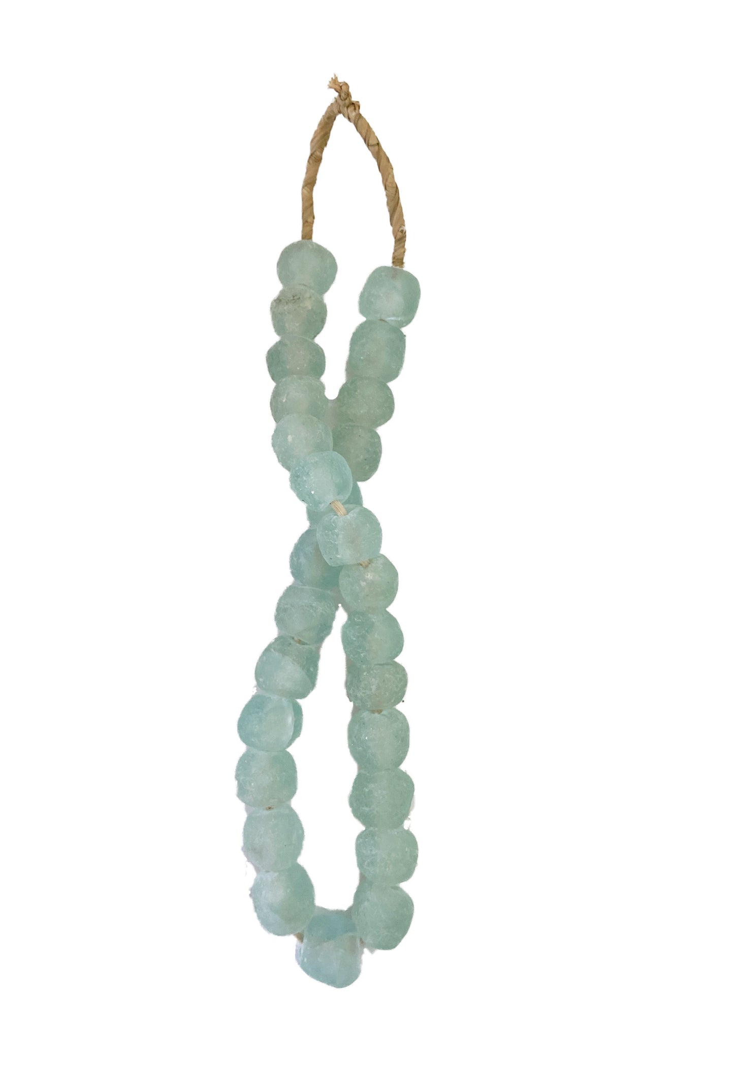 #3341 African Lg GlassTrading Beads Necklace 29"