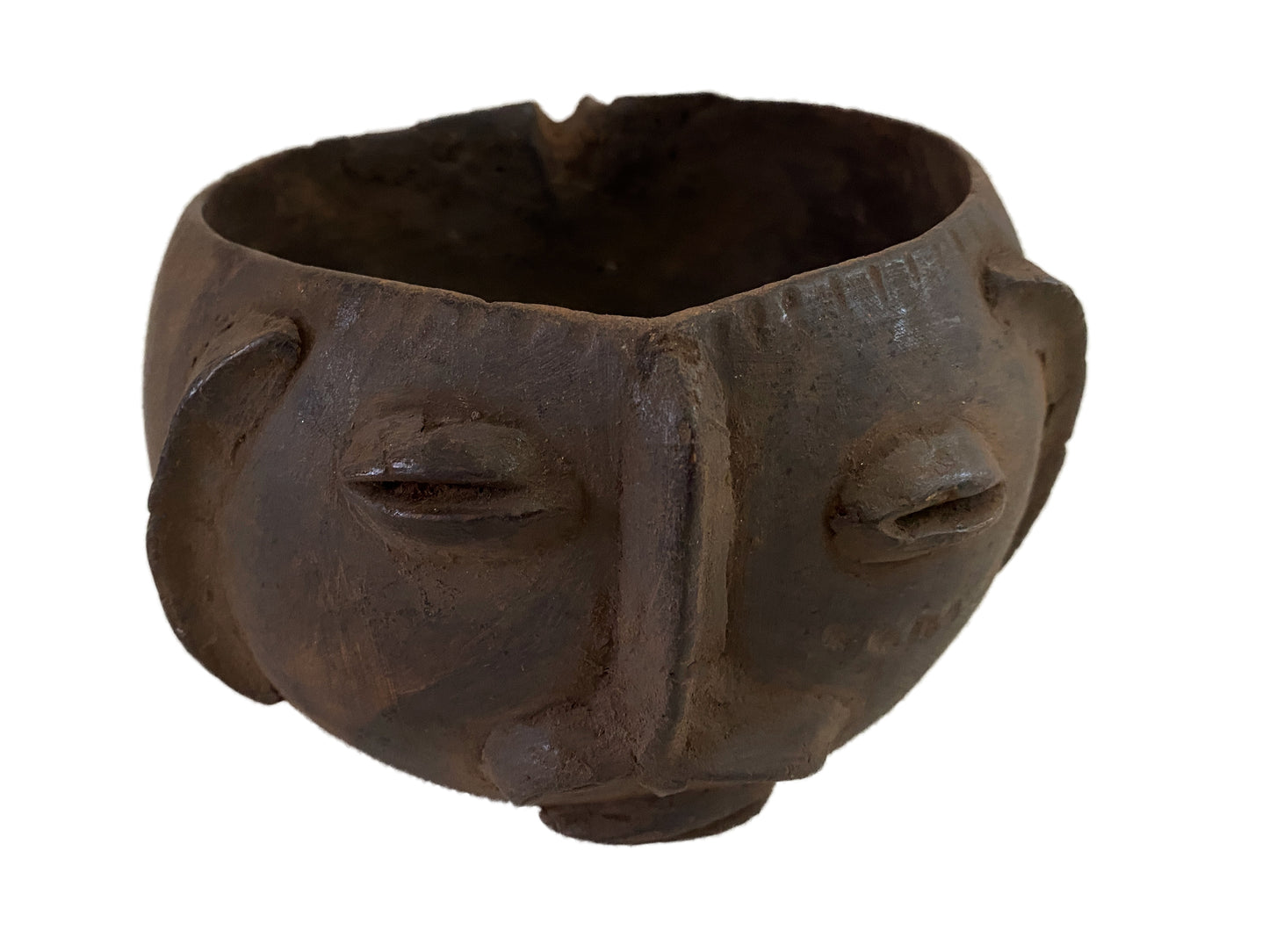 #3729 Kuba wooden Cup Figural Head Congo