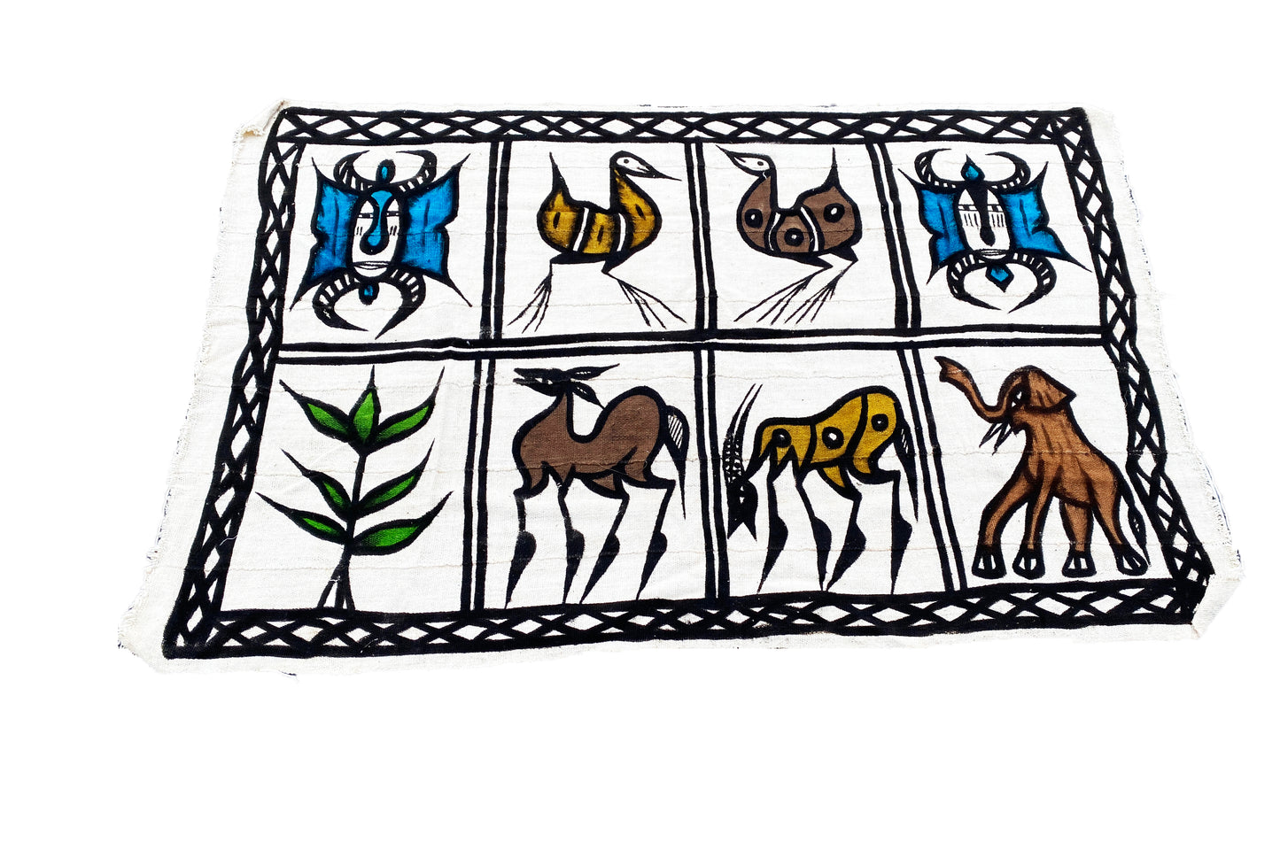 #4382 Vintage Korhogo by the Senufo People Mud Cloth Cote d'Ivoire