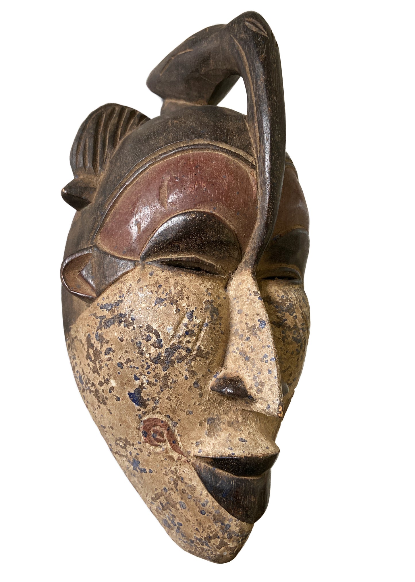 #2062 African Igbo Mask Nigeria 15.5 " H