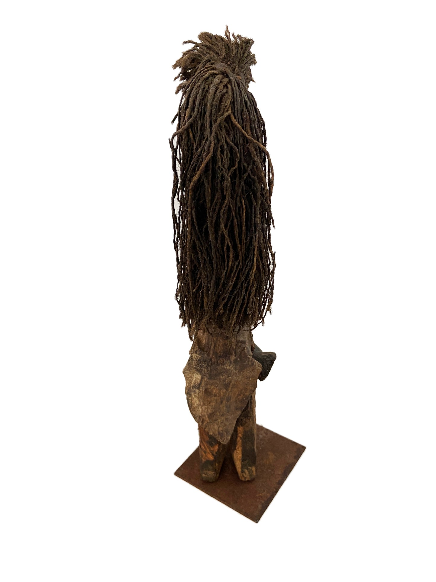 #3083 Old African Fetish female Figure Statue Congo 14" H