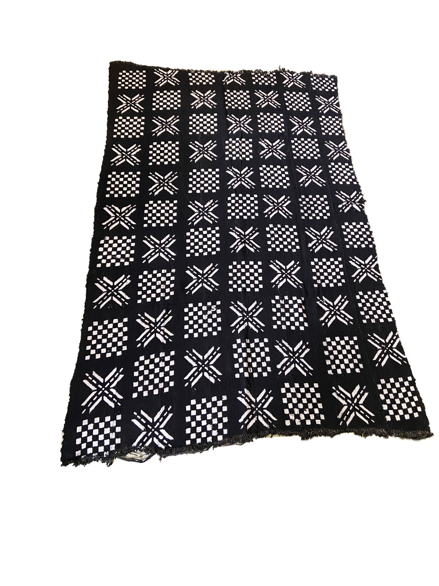 Malian Black & White Mud Cloth Textile #3573