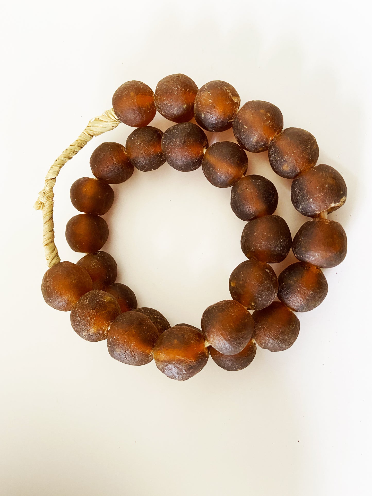 #2274 African Jumbo Glass Trading Beads String