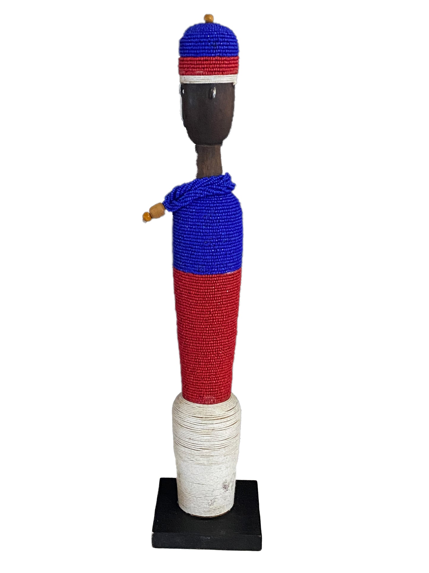 # 3946 African Namji Fertility Beaded Doll 22" H