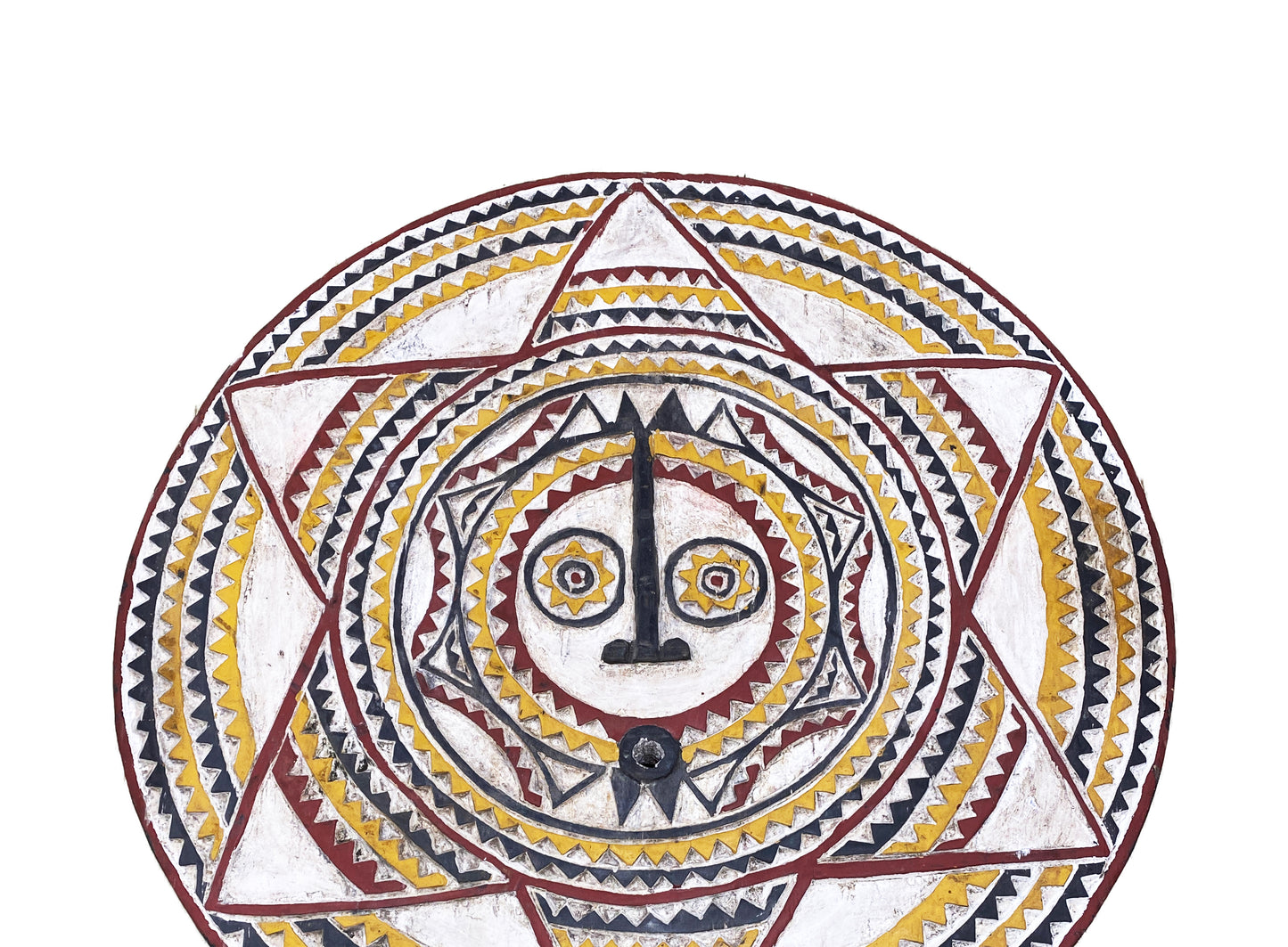 #4119 Superb African LG Baule Tribe Moon Mask I Coast 38" H