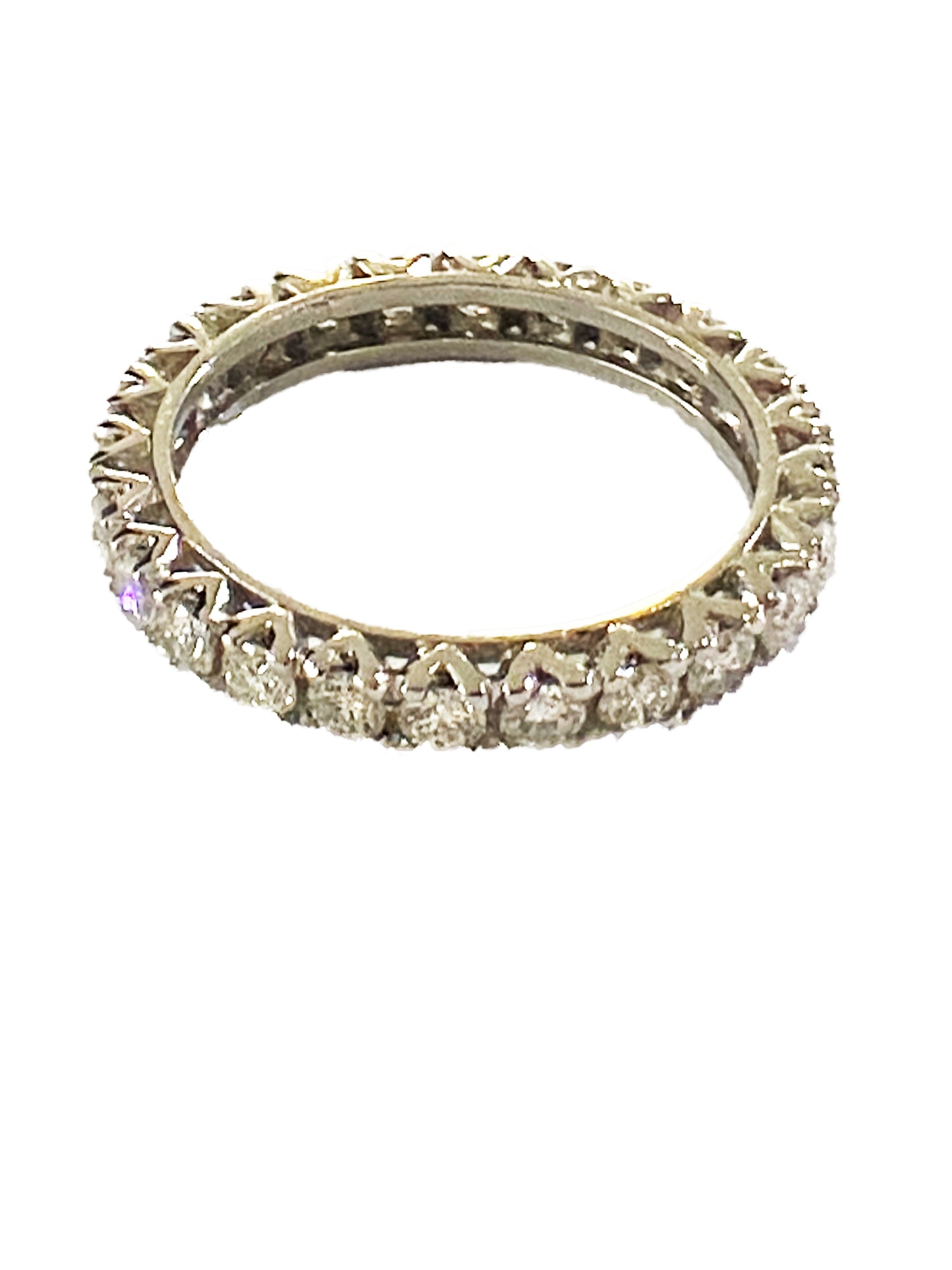 #3973 Marquise Shaped Diamond Wedding Band Size 5.3/4