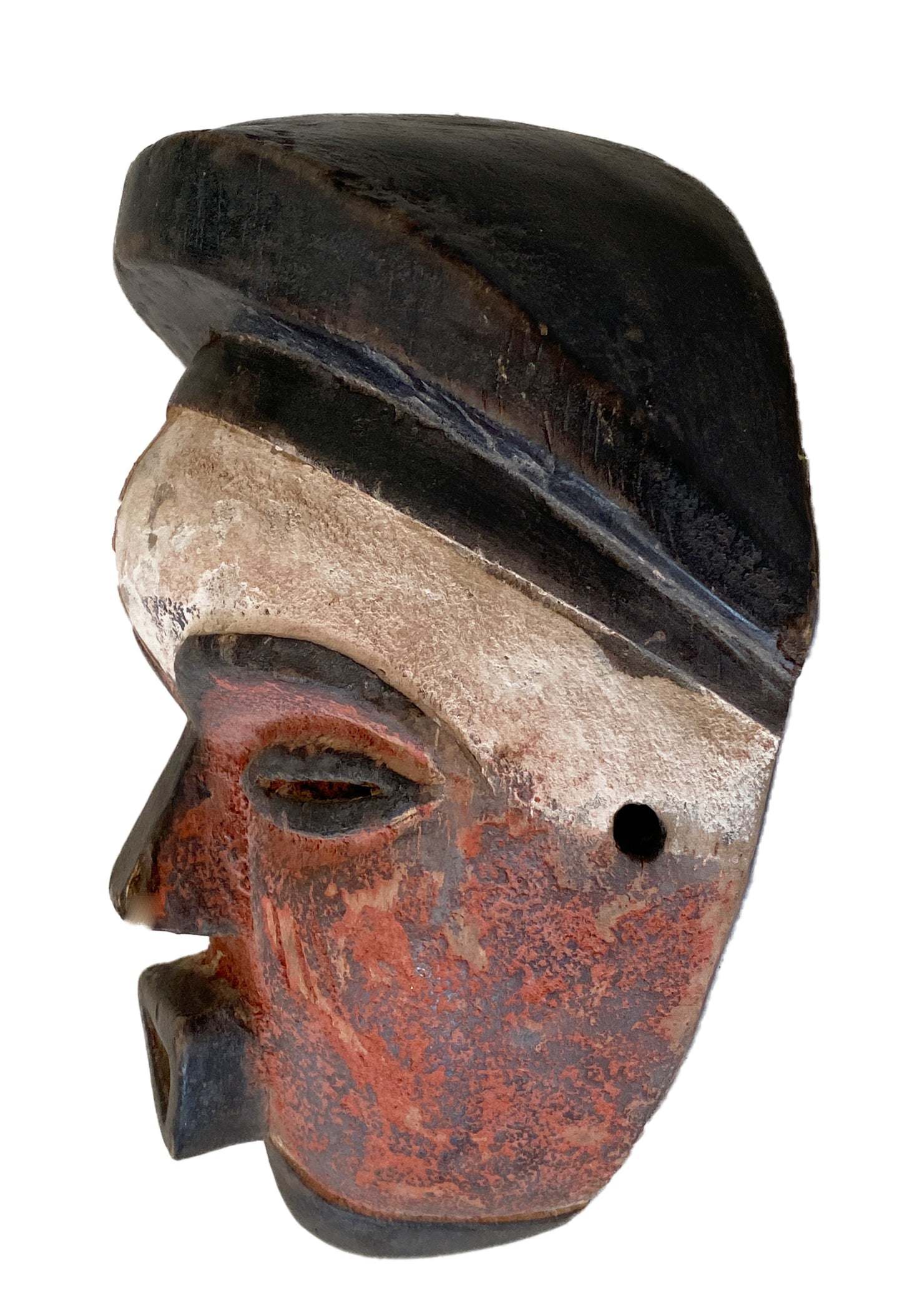 #3518 Tribal African Igbo Passport Mask Nigeria 8" H