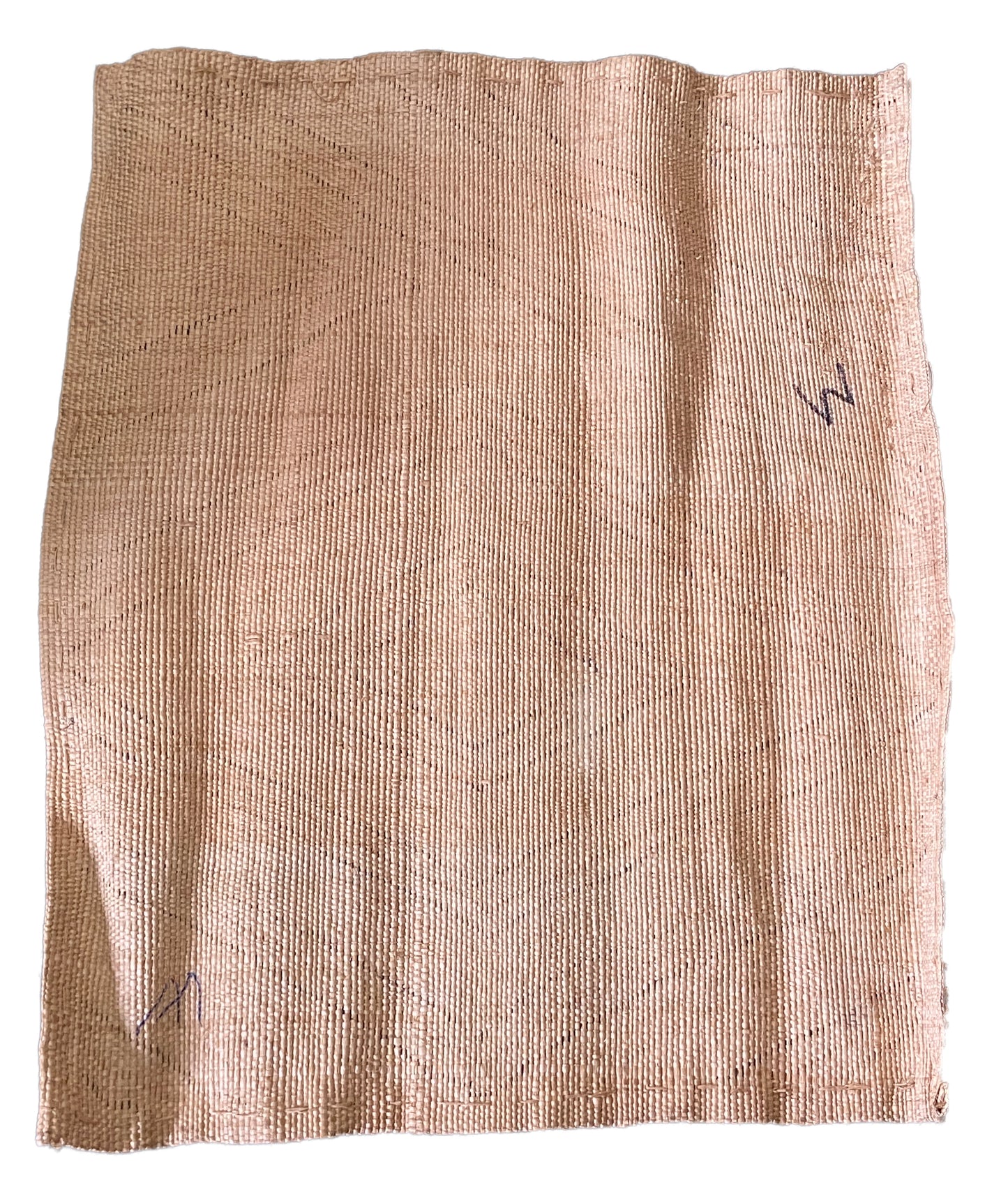 # 2036 Vintage African Kuba Kasai Velvet Raffia Textile Zaire 20 "by 23.5