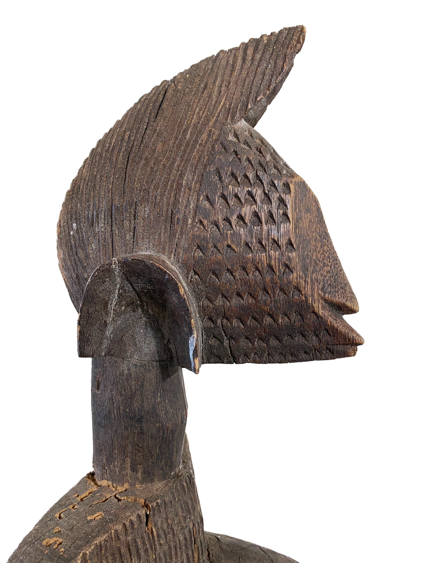 #4331 Old Dogon Maternity Female Figure Sculpture  Mali 32" H