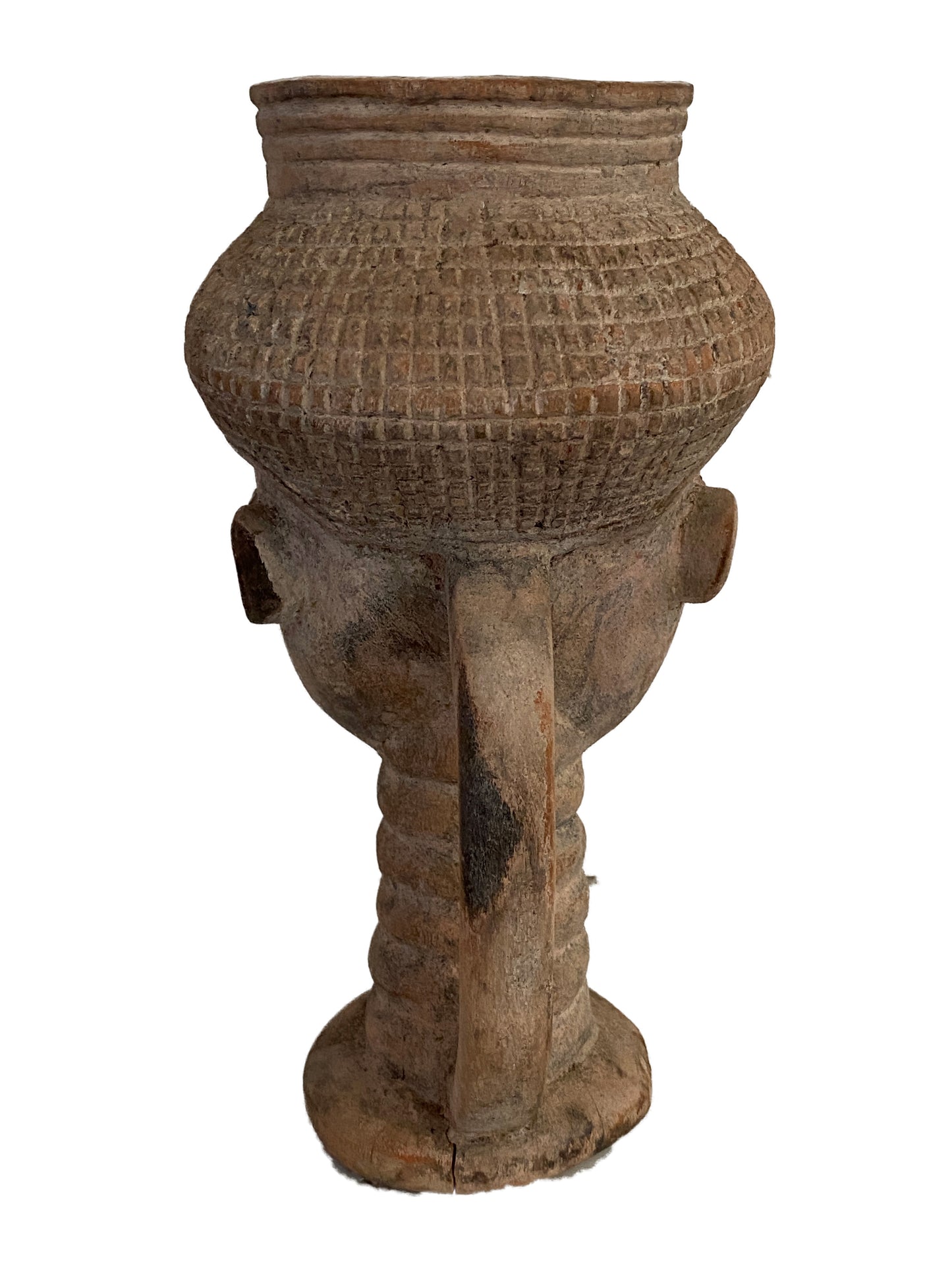 #3922 Old & Rare African Bamileke Ceremonial Nobility Wooden Cup Cameroon