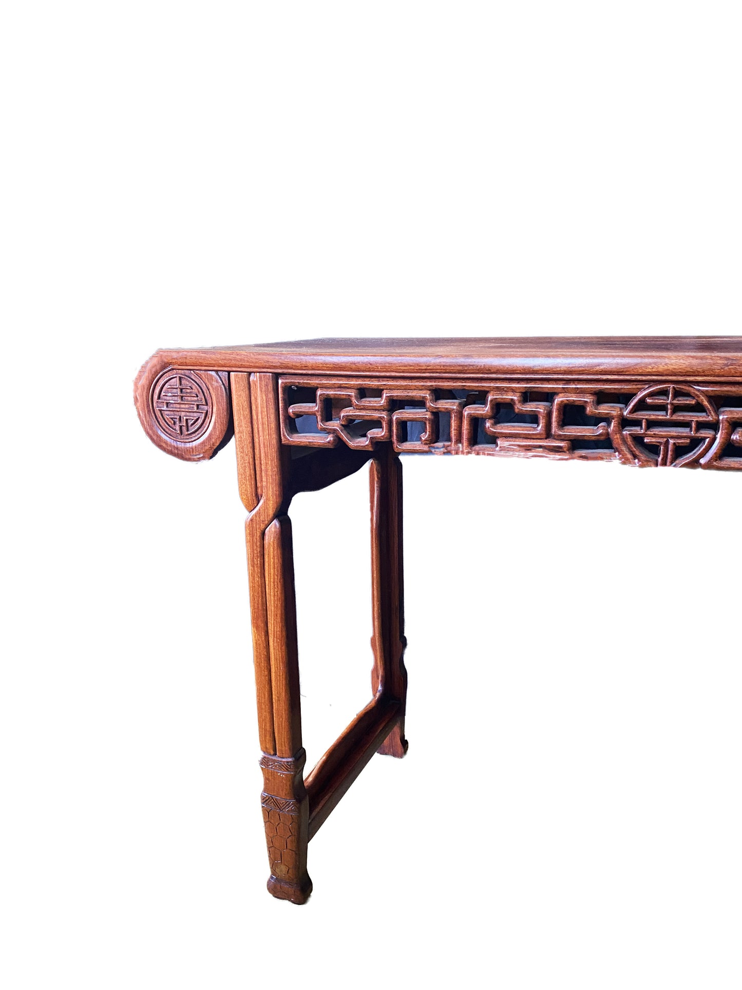#3949 Chinoiserie Vintage Solid Wood Altar Console Table Huang Huali