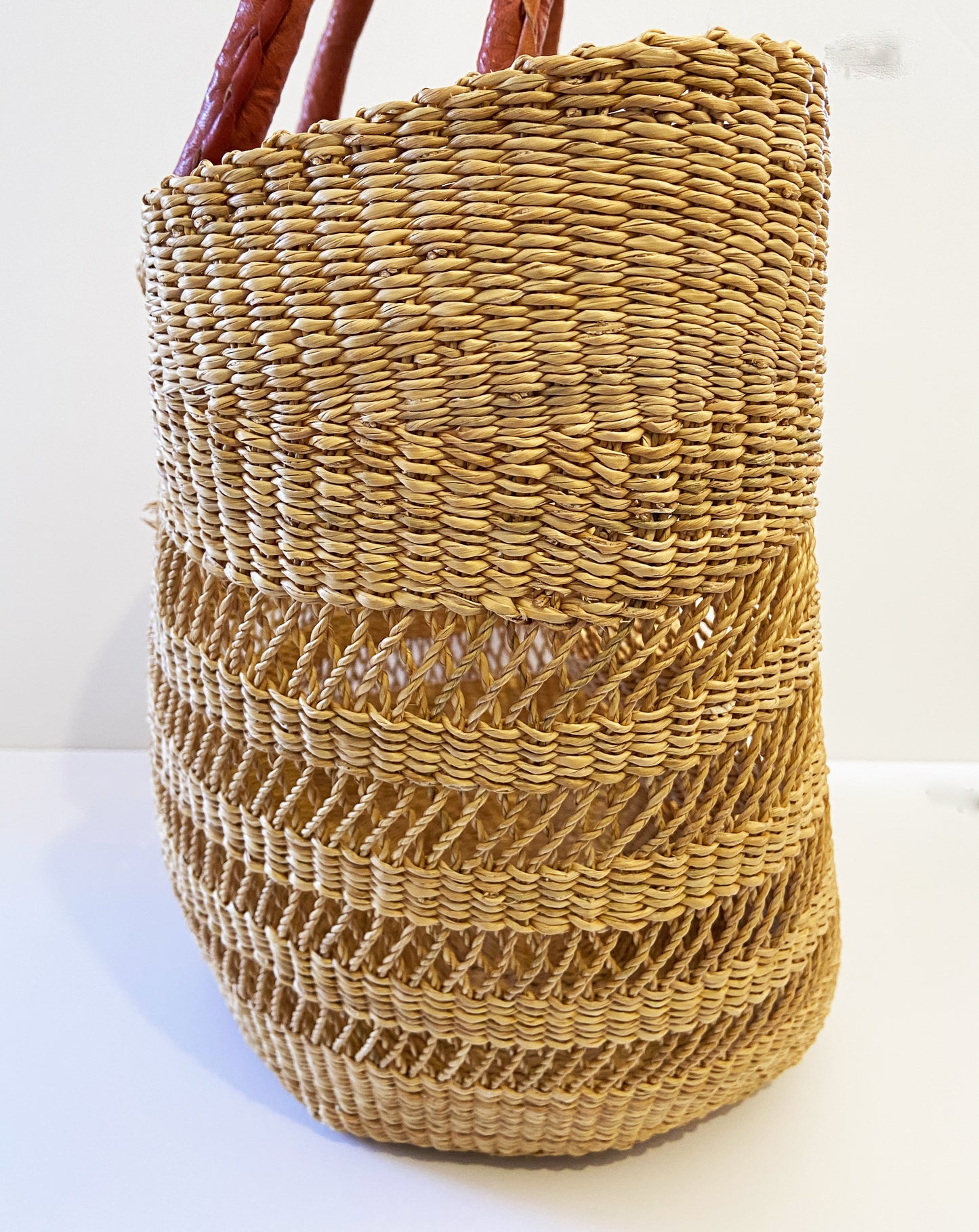 #3435 Saint -Tropez Style African Basket 18" H by 21" W