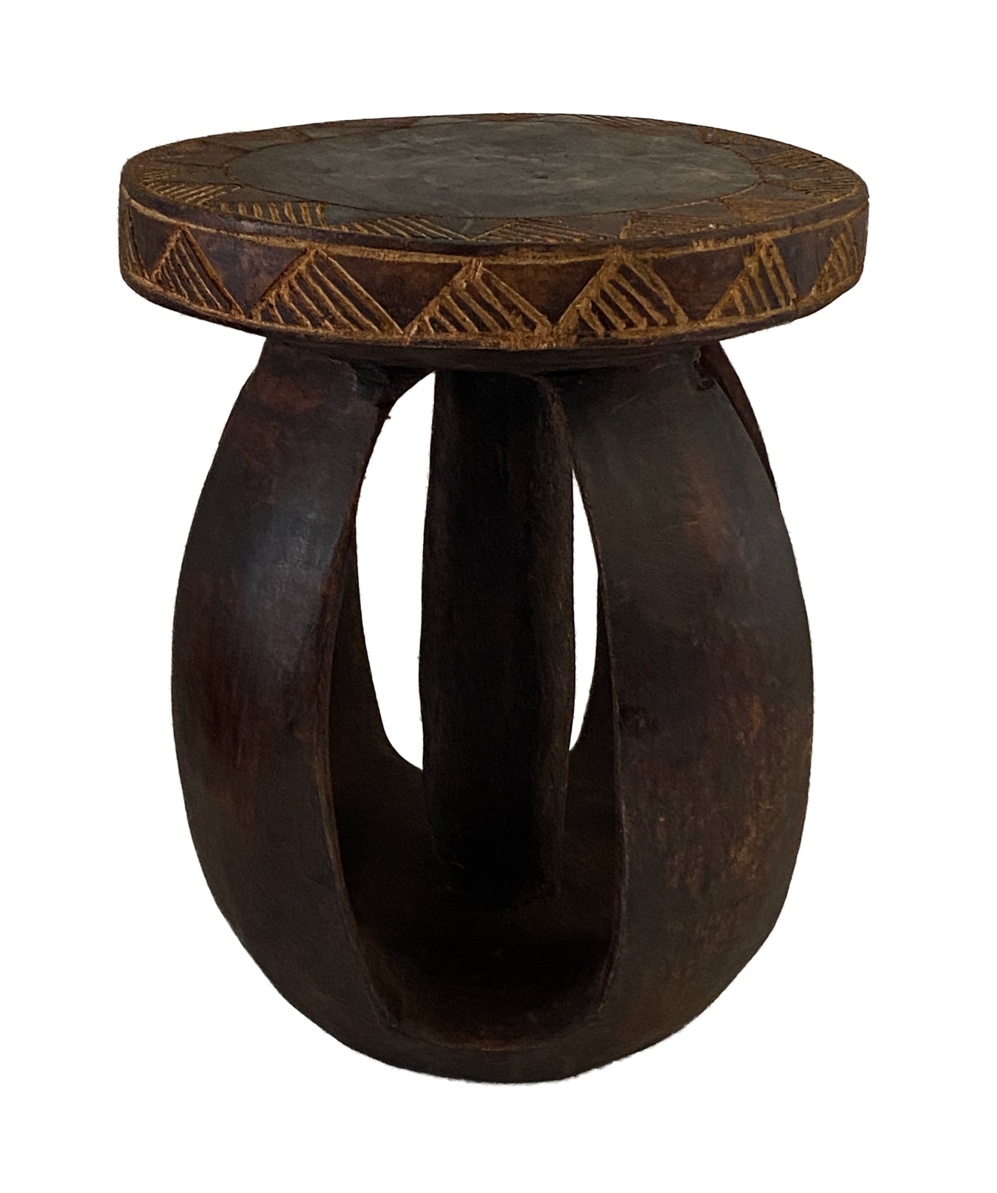 #3750 African Baga Stool/Table Guinea-Bissau 11" H by 9"Diameter