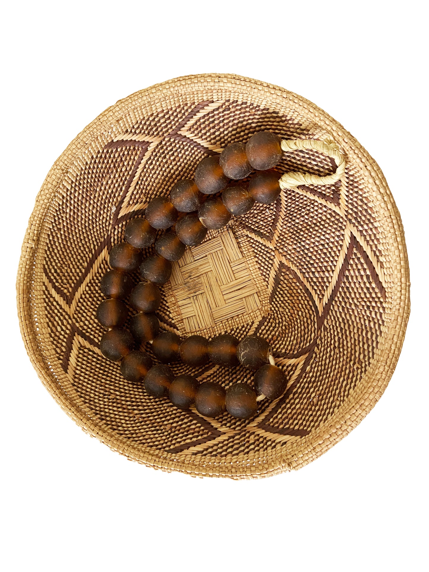 #2274 African Jumbo Glass Trading Beads String