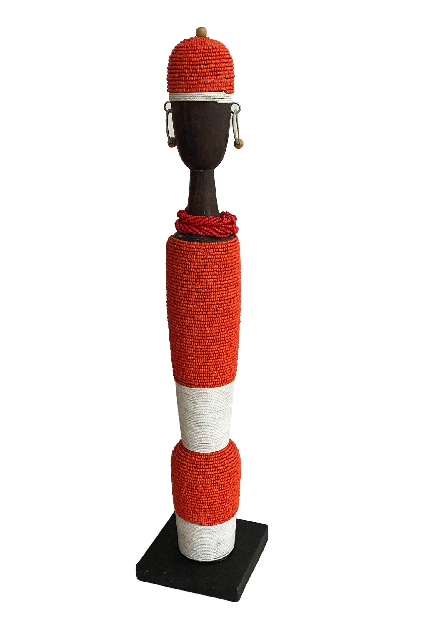 # 3945 African Namji Fertility Beaded Doll 22.75" H