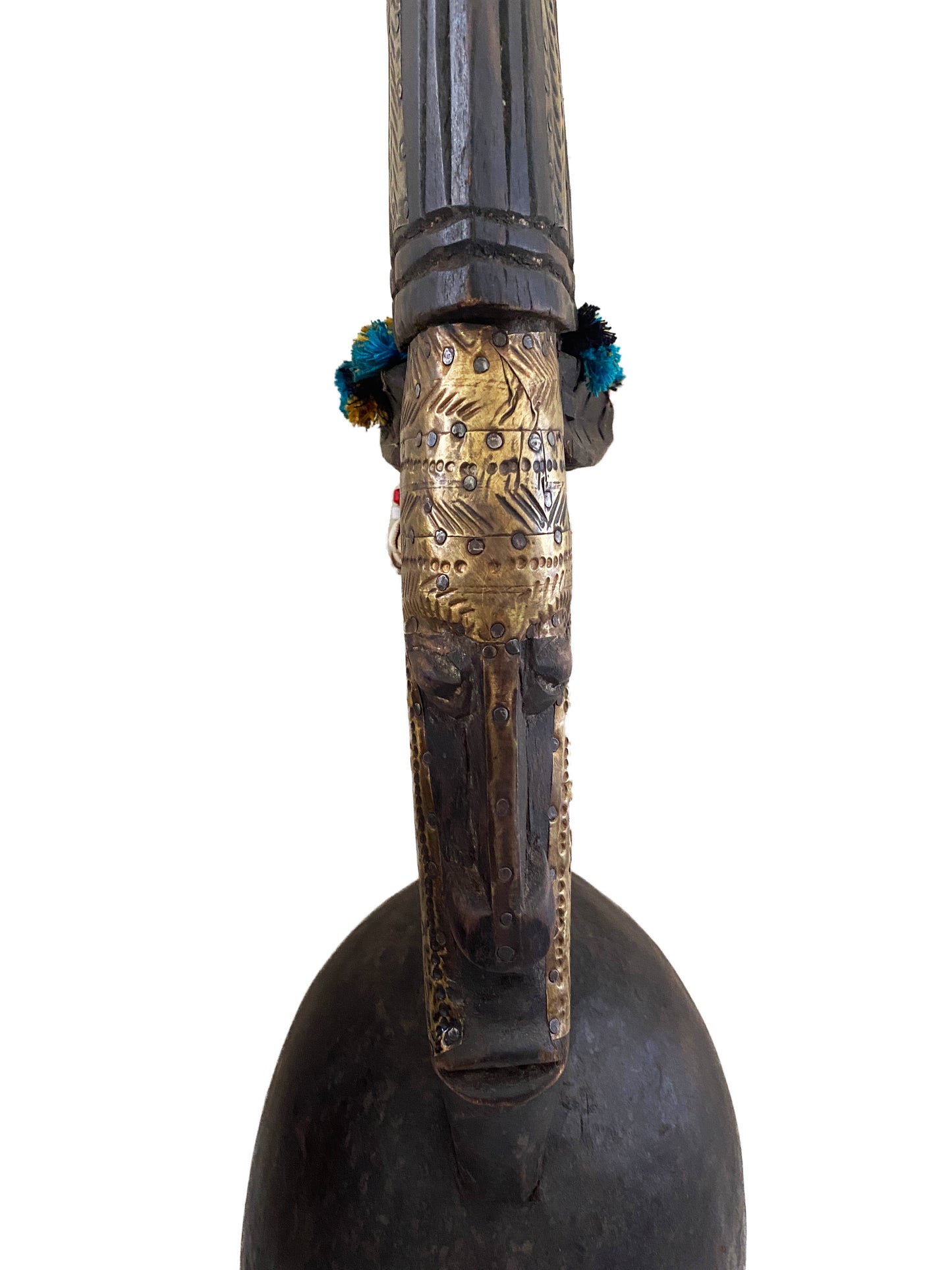#3662 Lg Bamana Male Antelope Chiwara Helmet Mali African Art 28" H