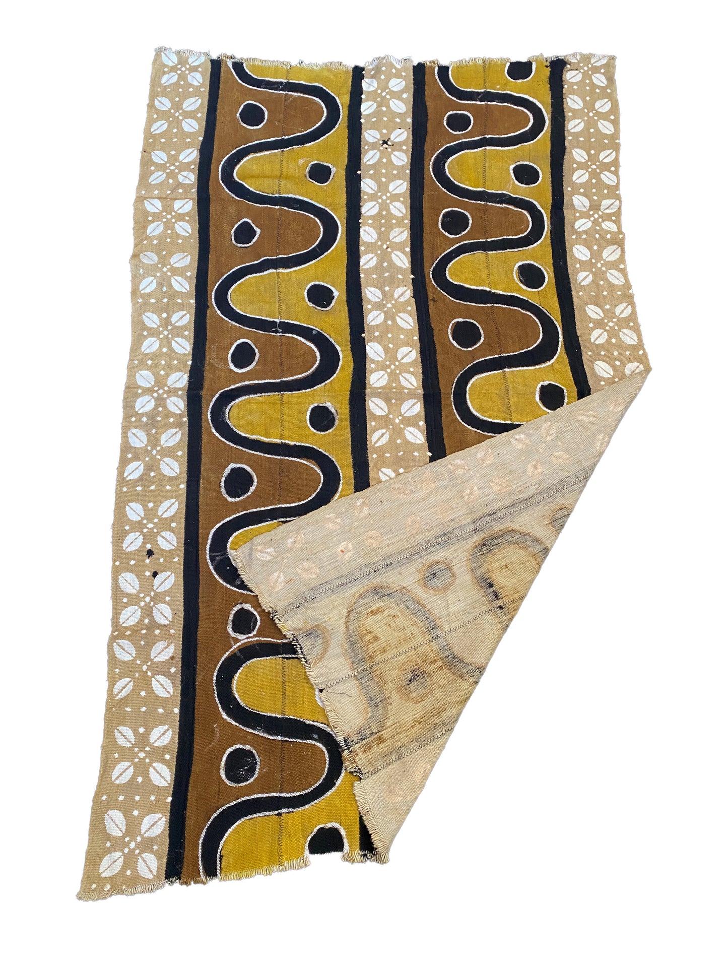 #3768 Superb Bogolan Mali Mud Cloth Textile 38" by 62"