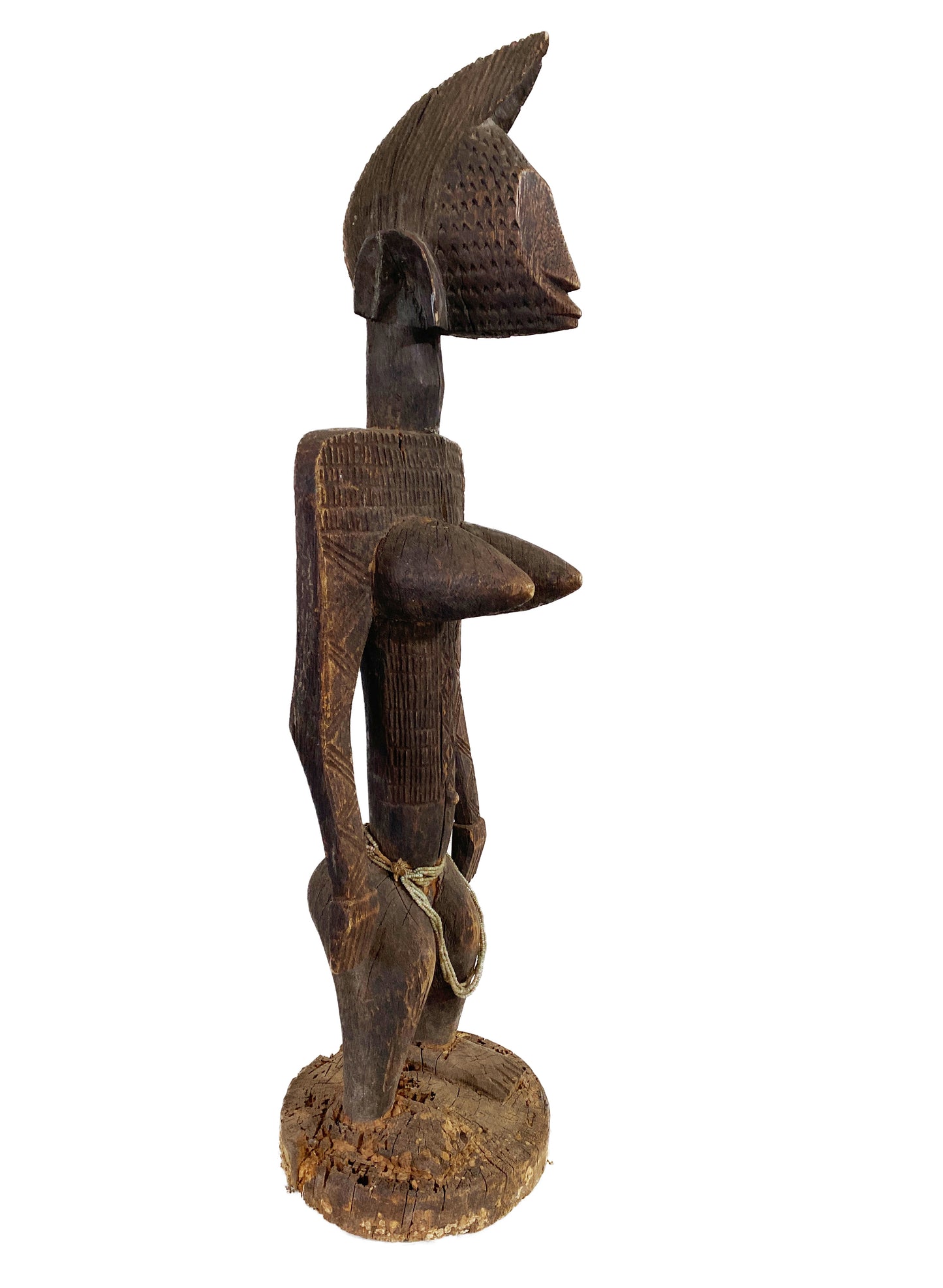 #4331 Old Dogon Maternity Female Figure Sculpture  Mali 32" H