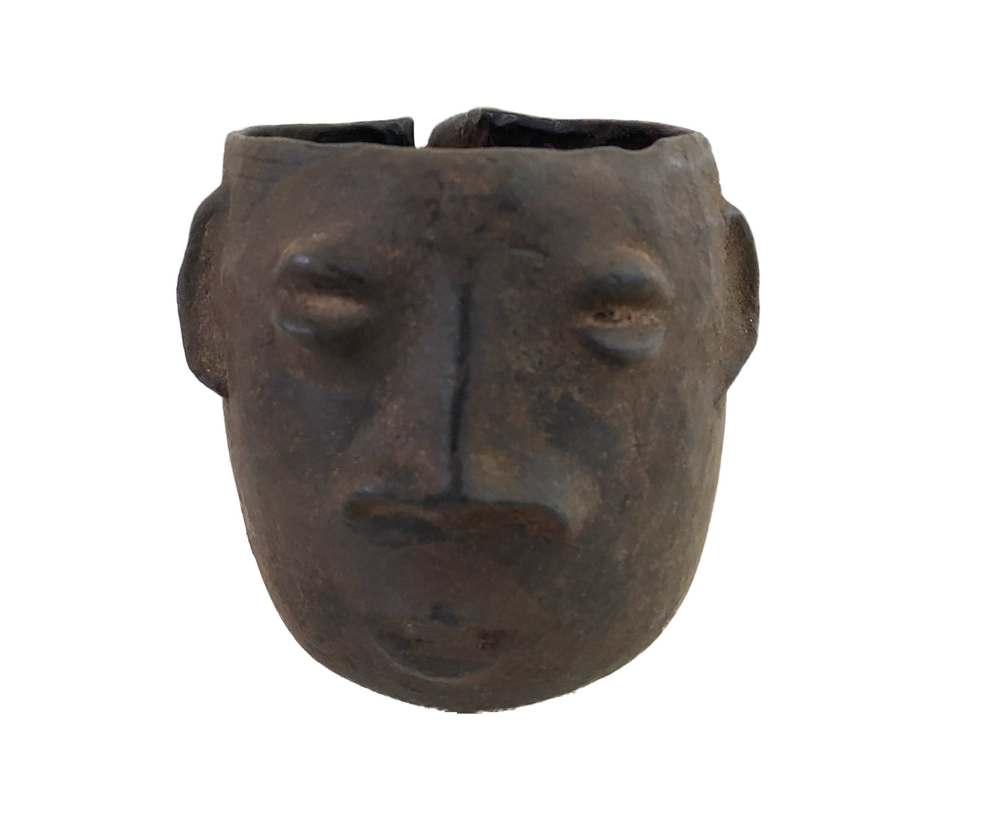#3728 Kuba wooden Cup Figural Head Congo