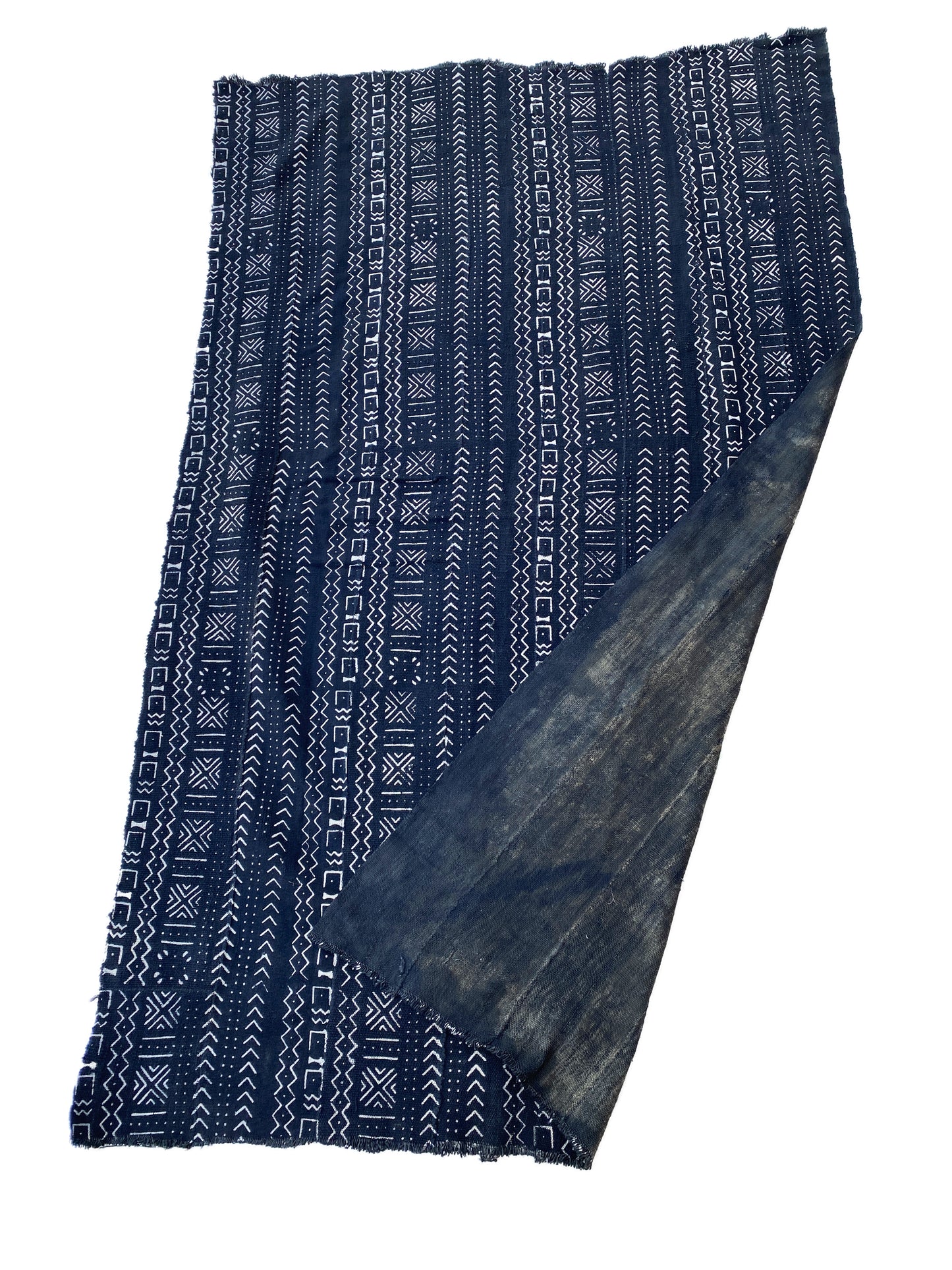 # 3856 African Black and White Mud Cloth Textile Mali