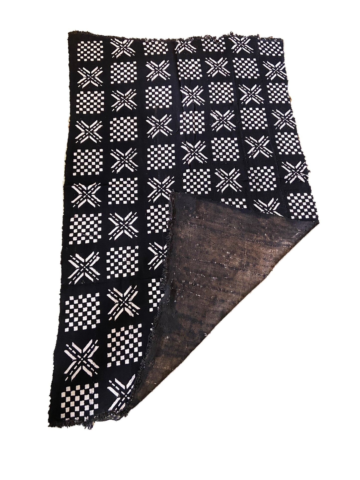 Malian Black & White Mud Cloth Textile #3573