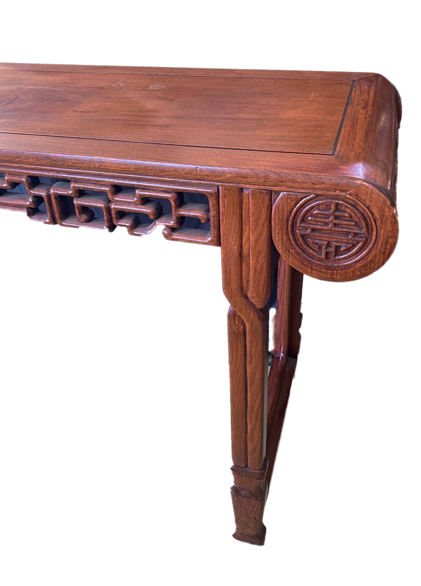 #3949 Chinoiserie Vintage Solid Wood Altar Console Table Huang Huali