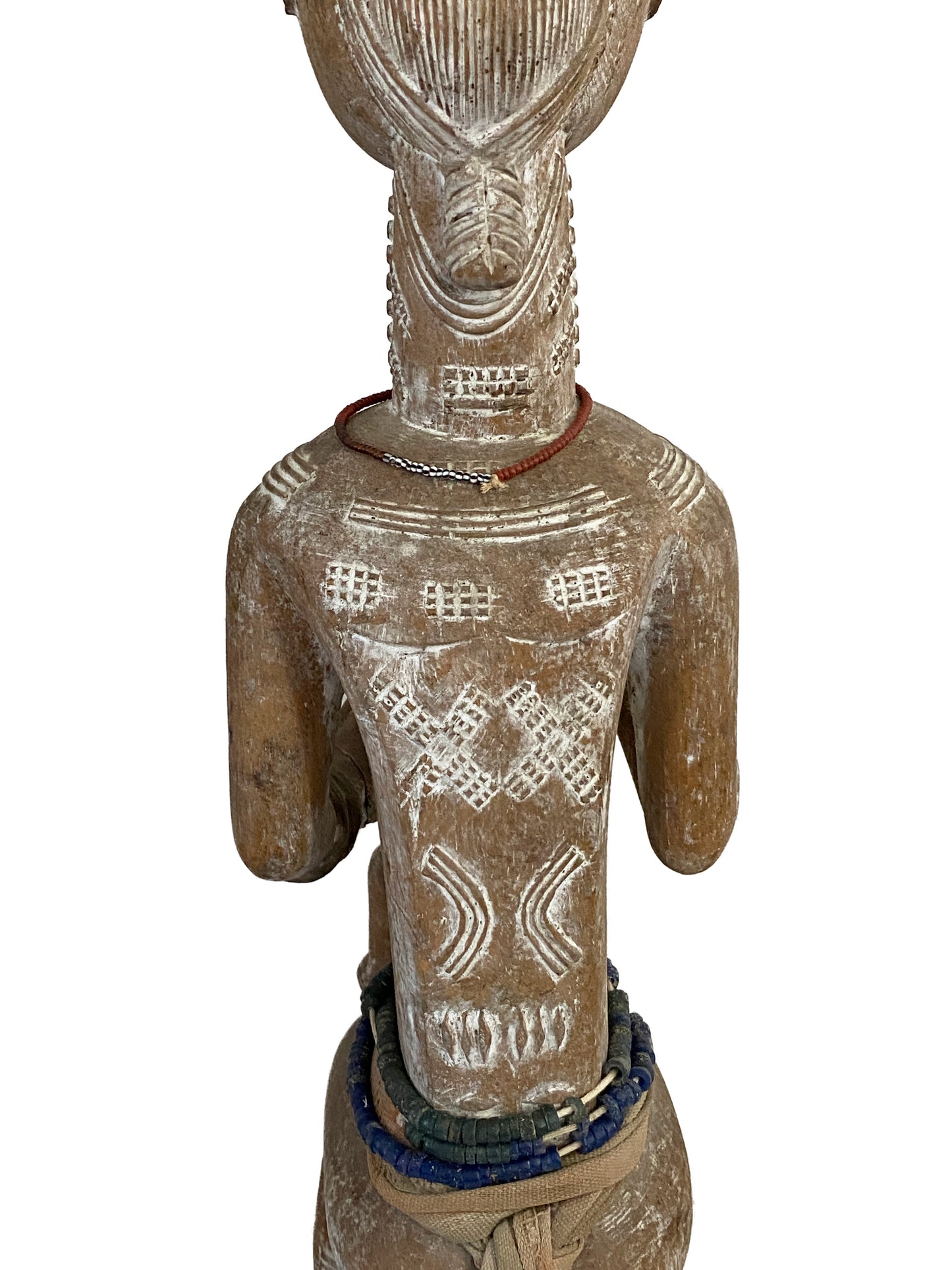 #3919 Old African Senufo Maternity Sculpture 21.75" H