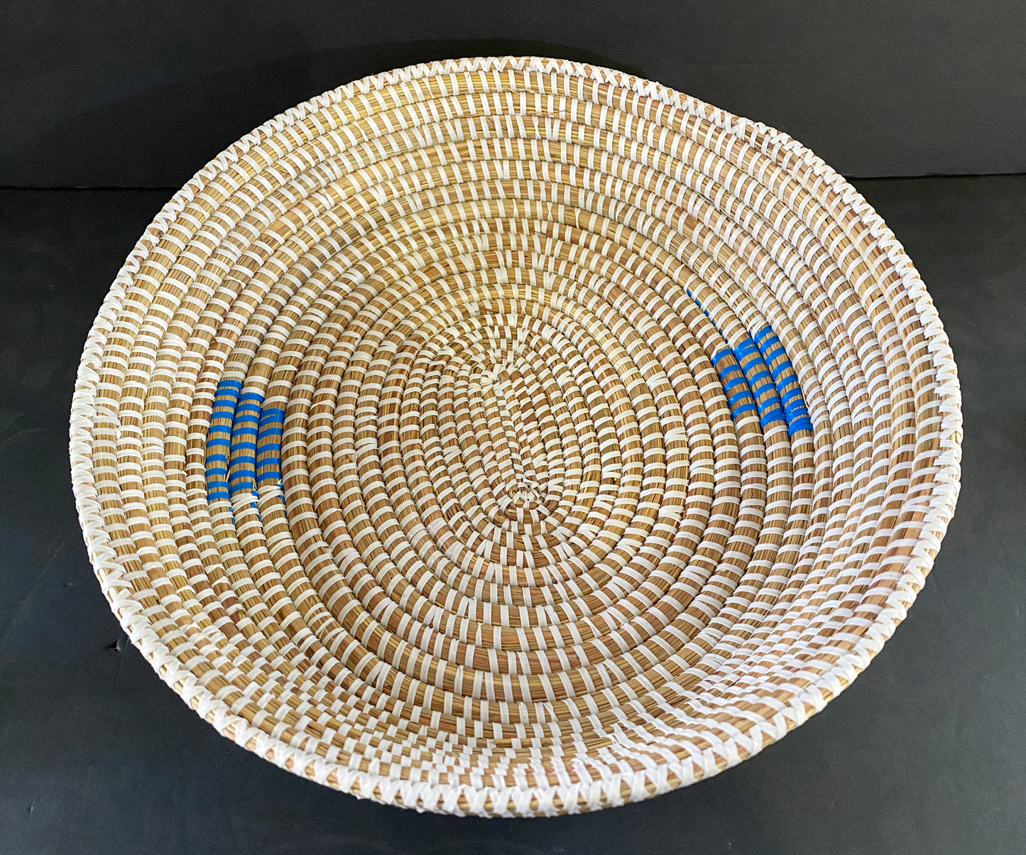 #3488 Handmade Woven Wolof Basket From Senegal