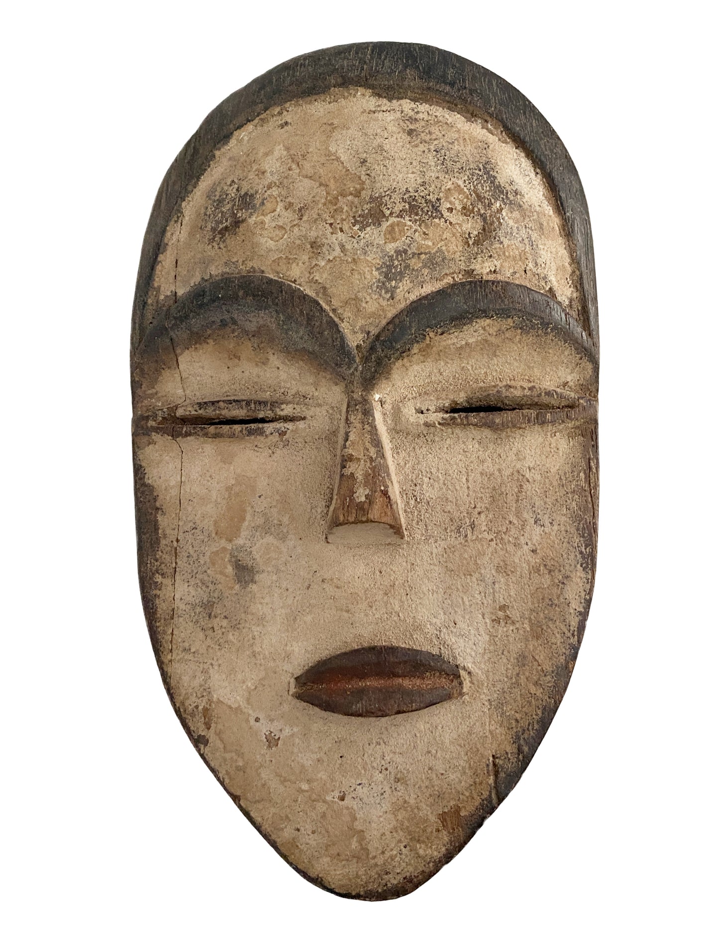 #3454 Superb African Bamileke Passport /Mask Cameroon 7" H