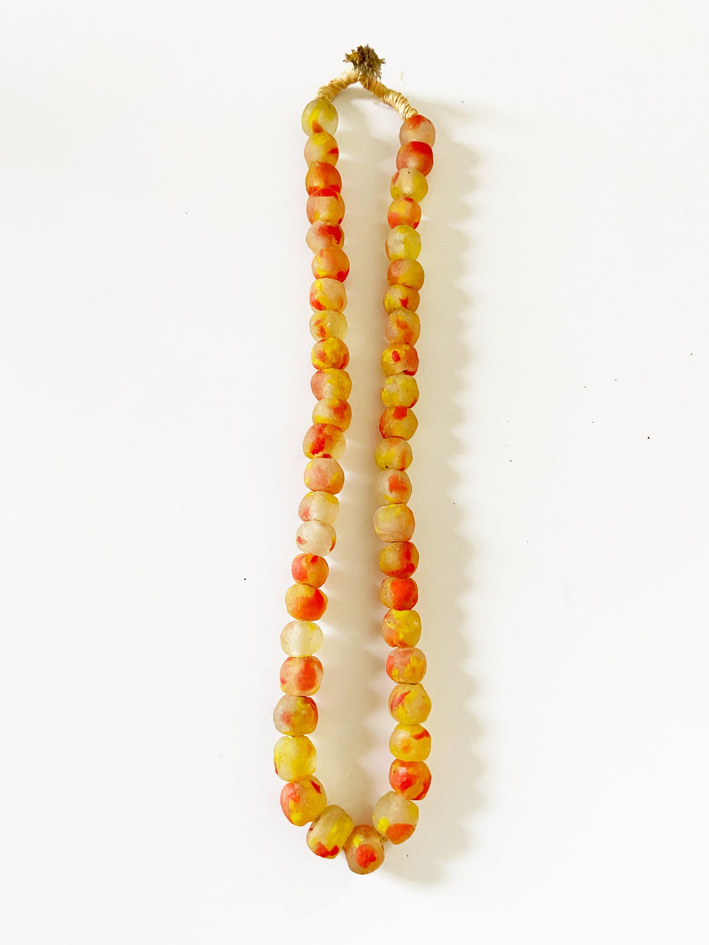 #2281 African Jumbo Glass Trading Beads String