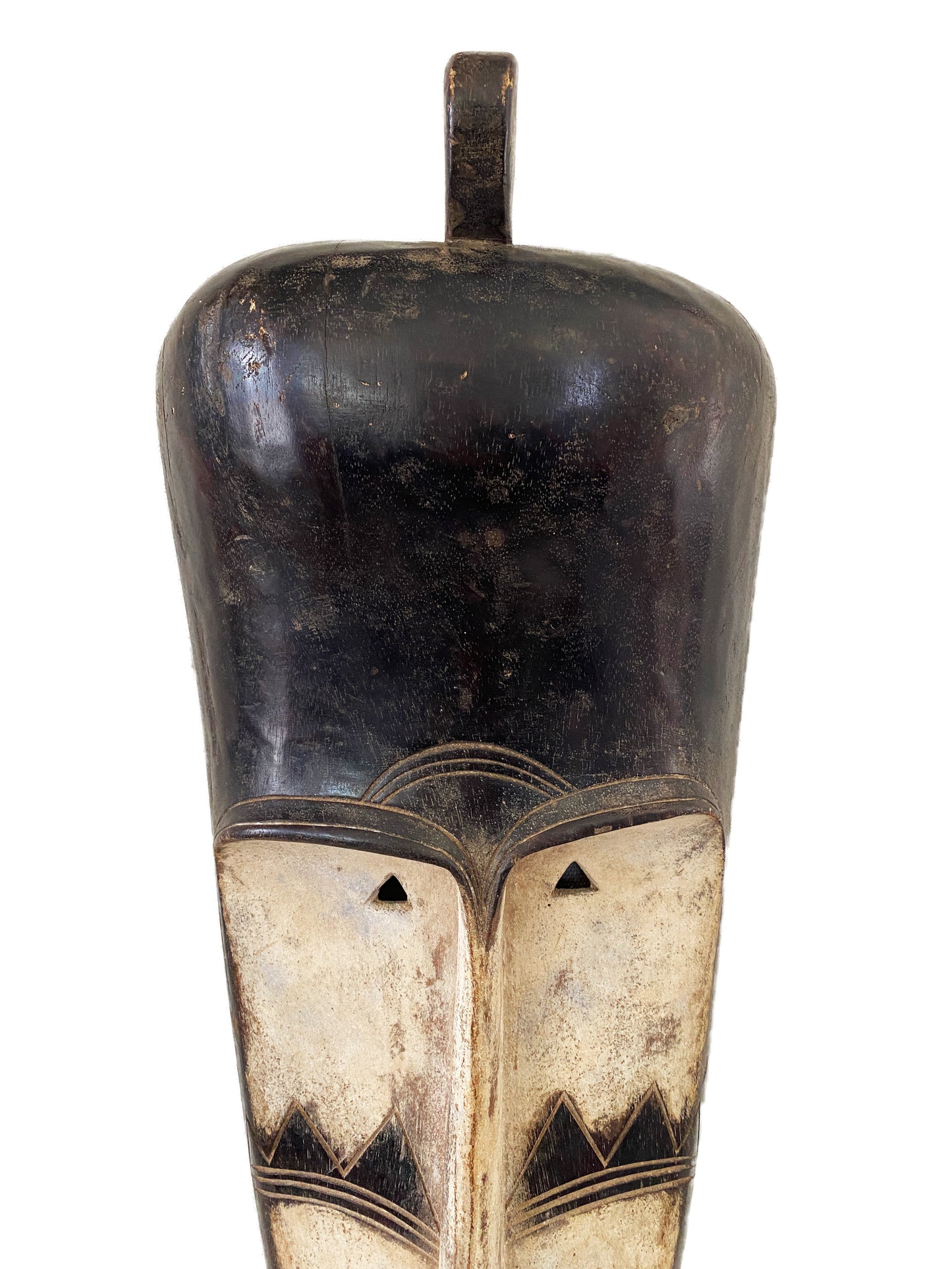 #3322 Lg Fang Mask Elongated Face Gabon African Mask 31" H
